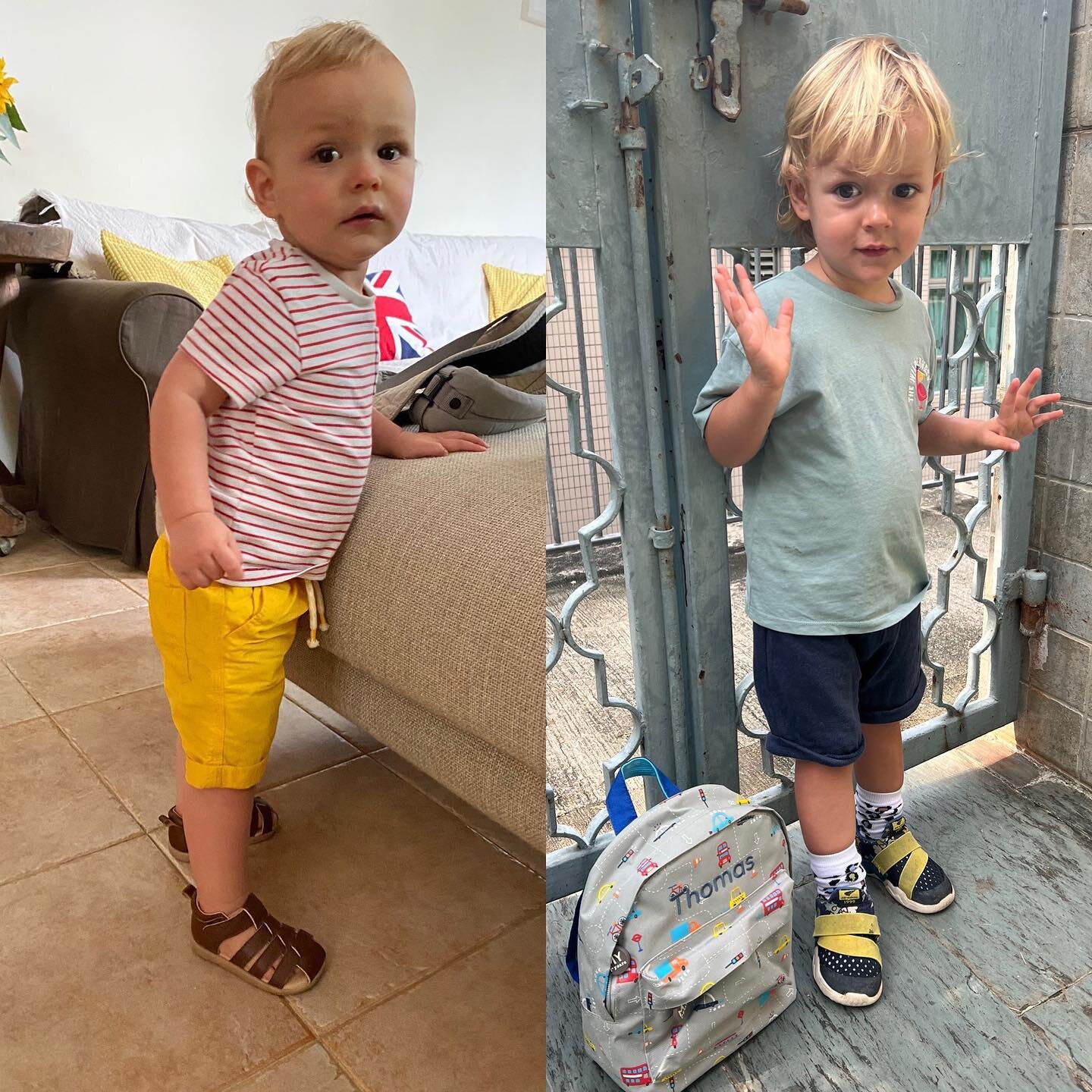First day of school last year vs today 🥹 #babynomore #thawsadventures #thewave💙 @iwshk