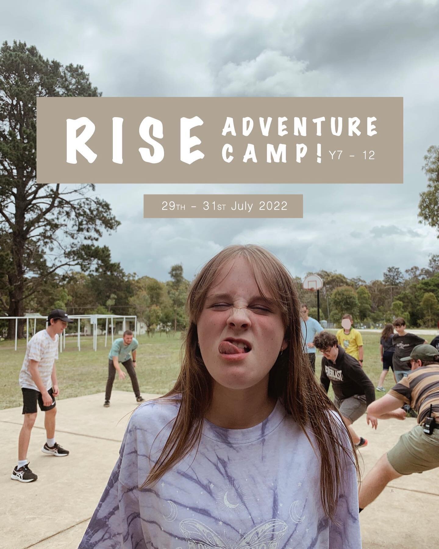 HEY HIGH SCHOOLERS!
RISE Adventure Camp is only 2 weeks away! Make sure you enrol &amp; bring your friends 😋

Contact us! 

📧 office@wedderburn.org.au
📞 46341265

#rise #adventure #camp #sydney #australia
