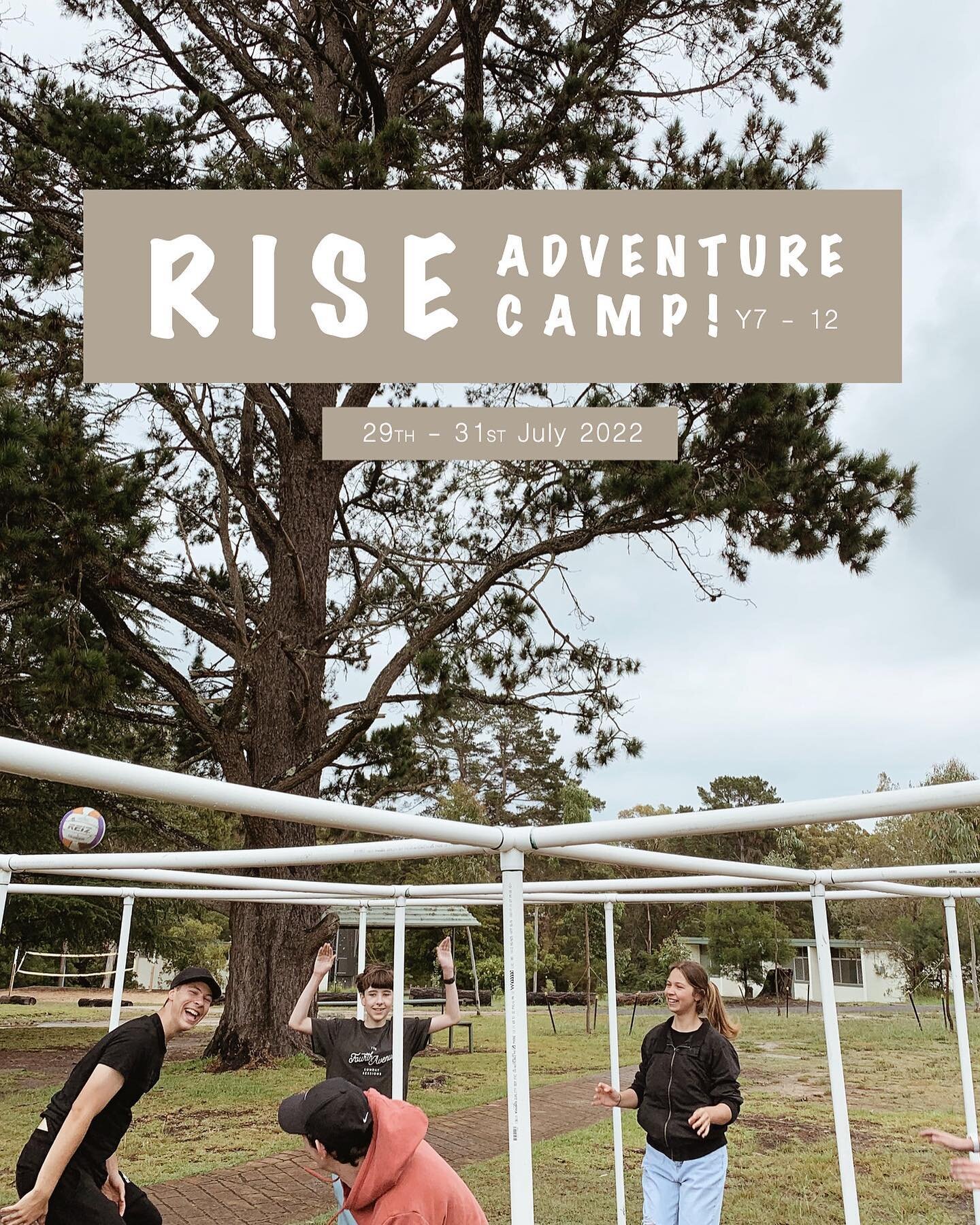 1 WEEK TILL RISE ADVENTURE CAMP! 
We&rsquo;re pumped to play hours of 9 square, learn new skills with our outdoor activities &amp; talk about God 😋🌿✨

Check out our website or contact us for more information.

📧 office@wedderburn.org.au
📞 4634126