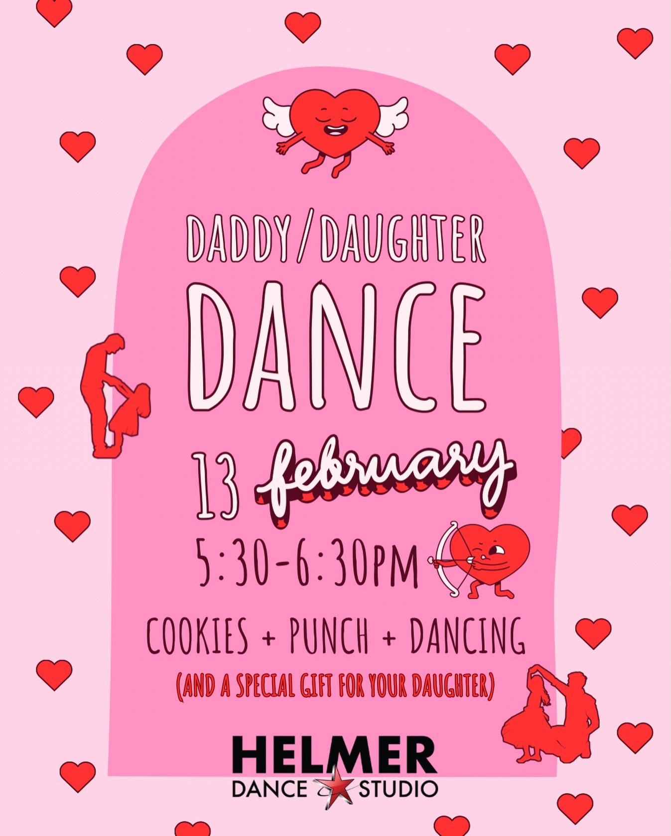 💖 Daddy / Daughter Valentine&rsquo;s Dance 💖
A sweet night just for dads (or special grown-ups) and their daughters 💕 Join us for dancing, cookies, punch, and a special Valentine&rsquo;s gift for every daughter ✨

📅 Friday, February 13 ⏰ 5:30&nda