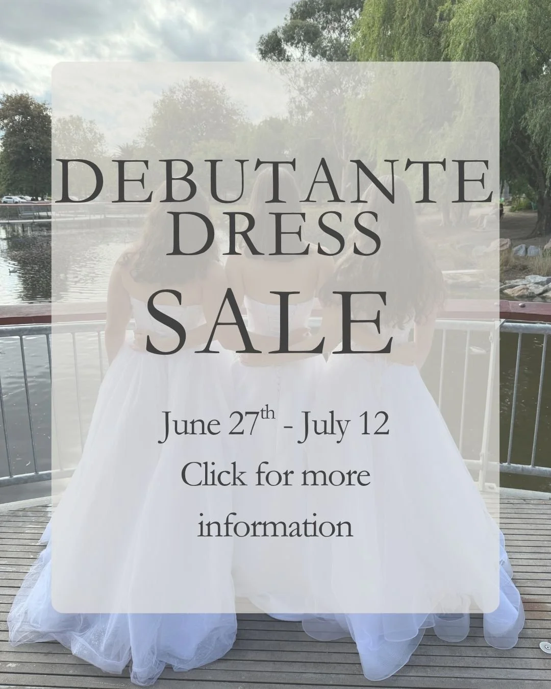 Miss Bella Debutante dress sale!