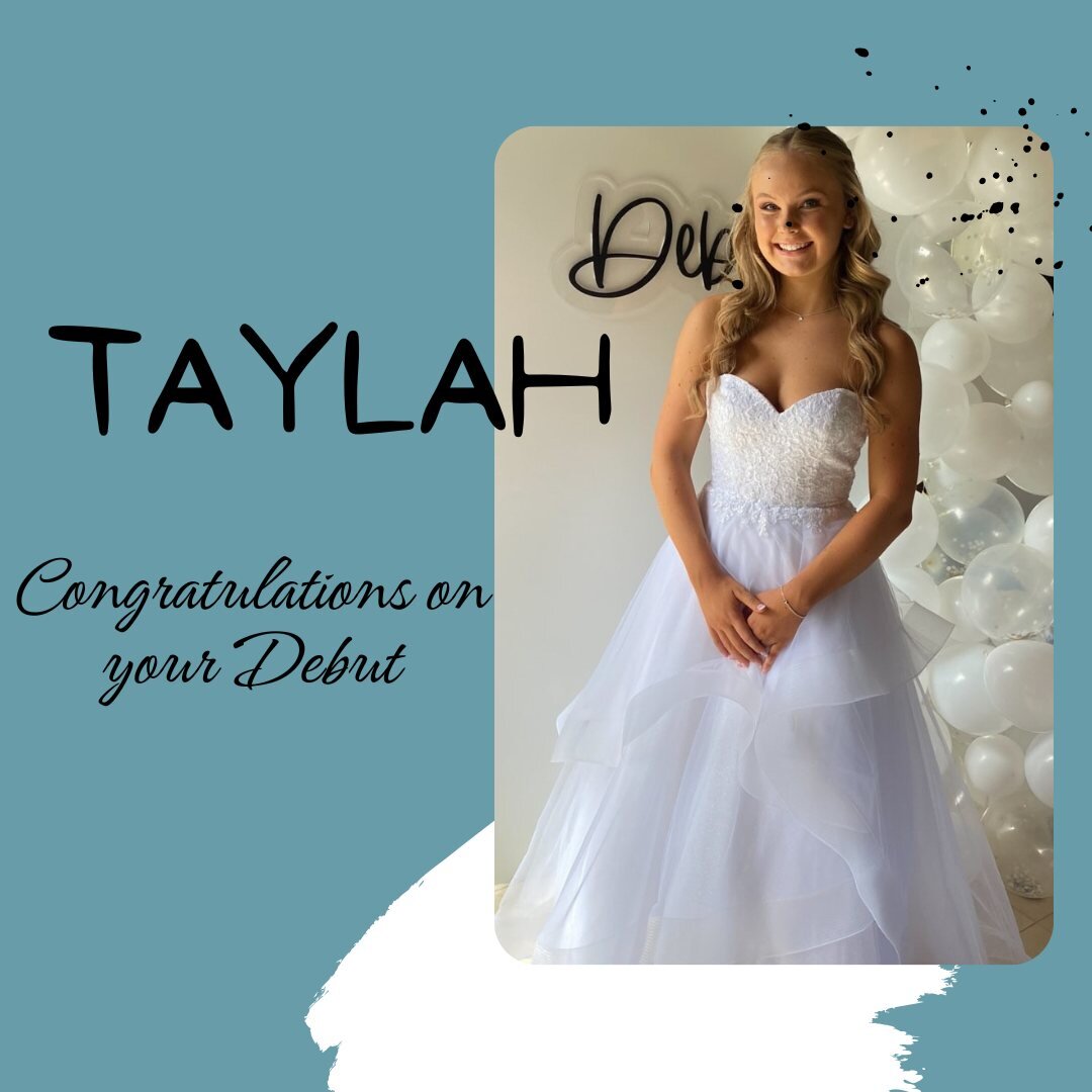 Congratulations to Taylah who recently did her debut. Here she is wearing the 'Jade' Dress. You looked stunning and we hope you had a great time! 

#realdebs #ldebut #debgirl❤️ #missbellaboronia #happiness#Congratulations #thankyou #supporters #debs2