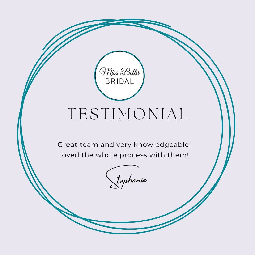 CLIENT REVIEW - we love feedback from our brides and this sums it up perfectly! 

#clientreview #testimonial #missbellaboronia