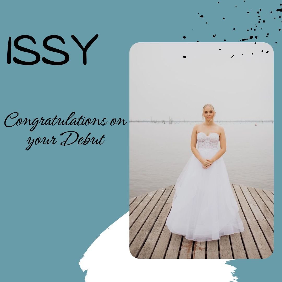 warmest congratulations to Issy who recently made her debut! Congratulations!! here she is pictured in our 'Miley' dress 

#realdeb #debs2024 #congratulations #missbellabrunswick