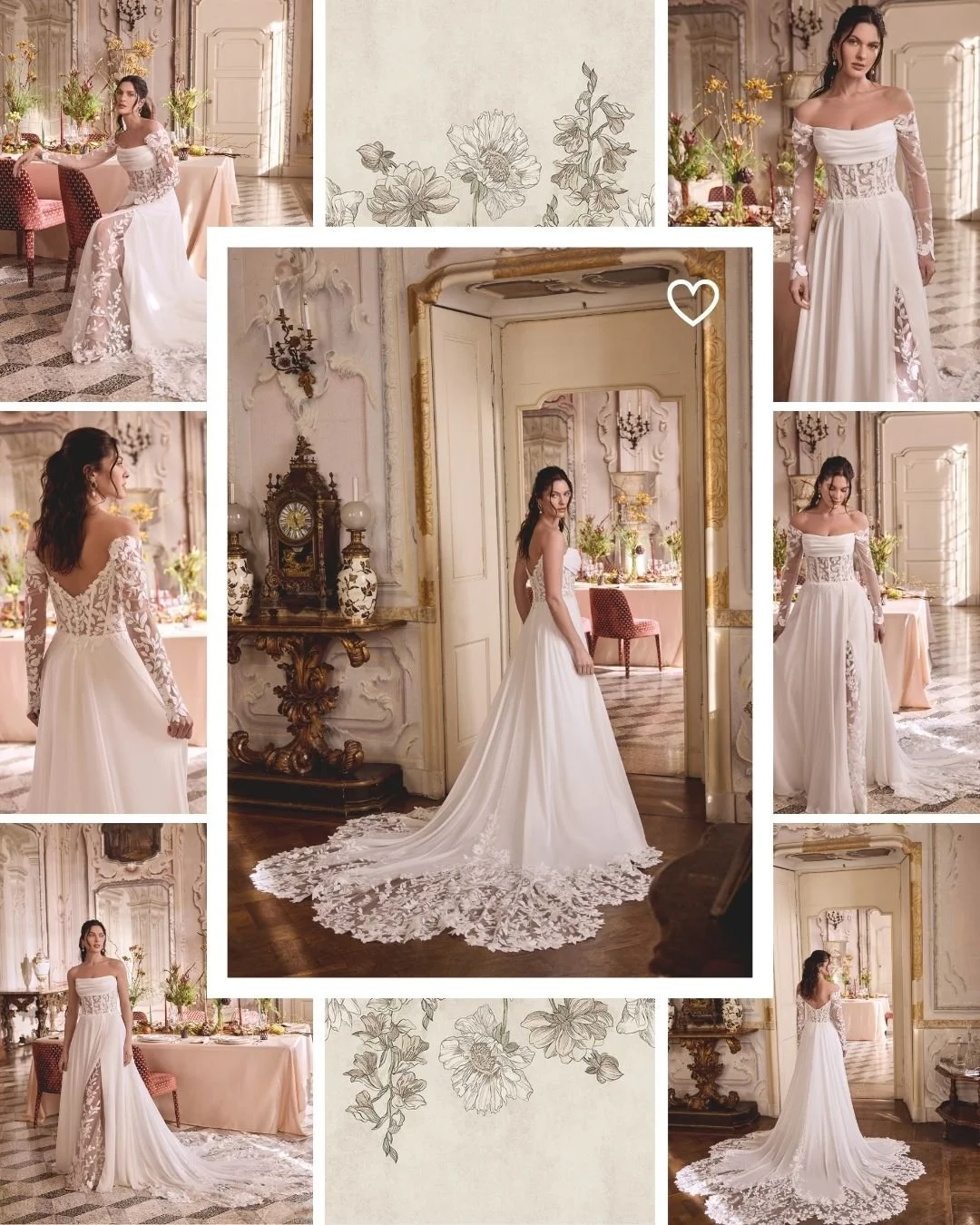 Current mood: Leila 

For the dreamy, romantic bride. This dress has detachable sleeves, the sweetest lace split, and lace covered train.
Available for try-on in store NOW
Bookings via our website ✨

#romantic #laceweddingdress #justinalexander #2027