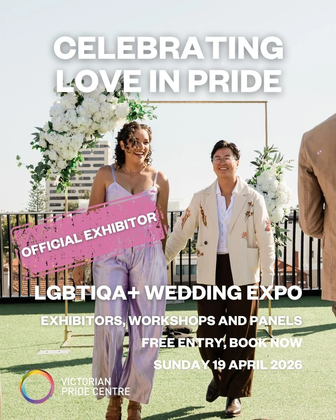 It's Official! Mark your calendars and save the date! Miss Bella is an official exhibitor at this years LGBTIQA+ wedding expo! ✨💘
We will be there to talk all things wedding dresses.
Look forward to seeing you there! 
@vicpridecentre
#loveislove #pr