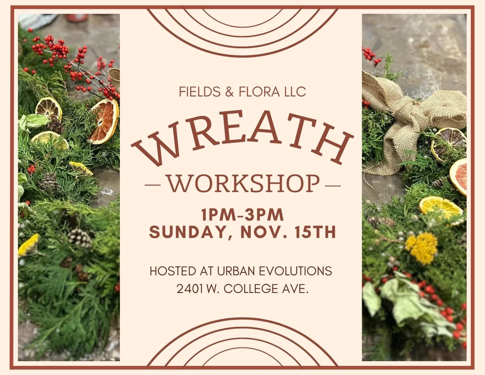 Winter Wreath Workshop - Urban Evolutions in Appleton