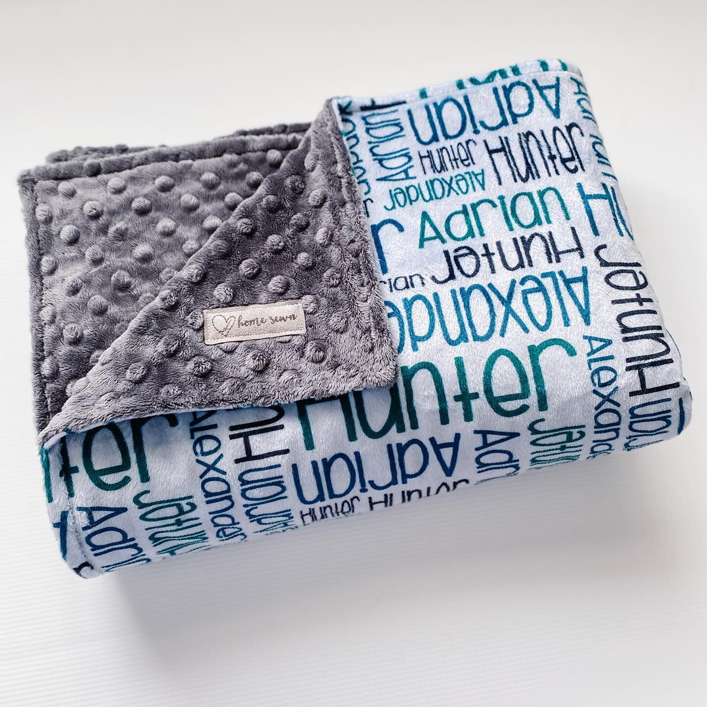 Did you know that the name blankets are completely customizable? That&rsquo;s right! You get to pick ALL the design details for your blanket - name, font, and all the colours! No two blankets are the same ✨

#nameblanket #babygift #tjpresets #yeg