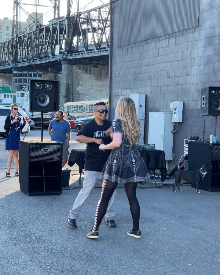 We are so proud to have helped host the first Cumbia Night at our workspace. 

DJ, Luis Garcia (@lui5_gc )organized this awesome family friendly event open to the community and provided refreshments, lessons and outdoor dancing in downtown Tacoma. 

