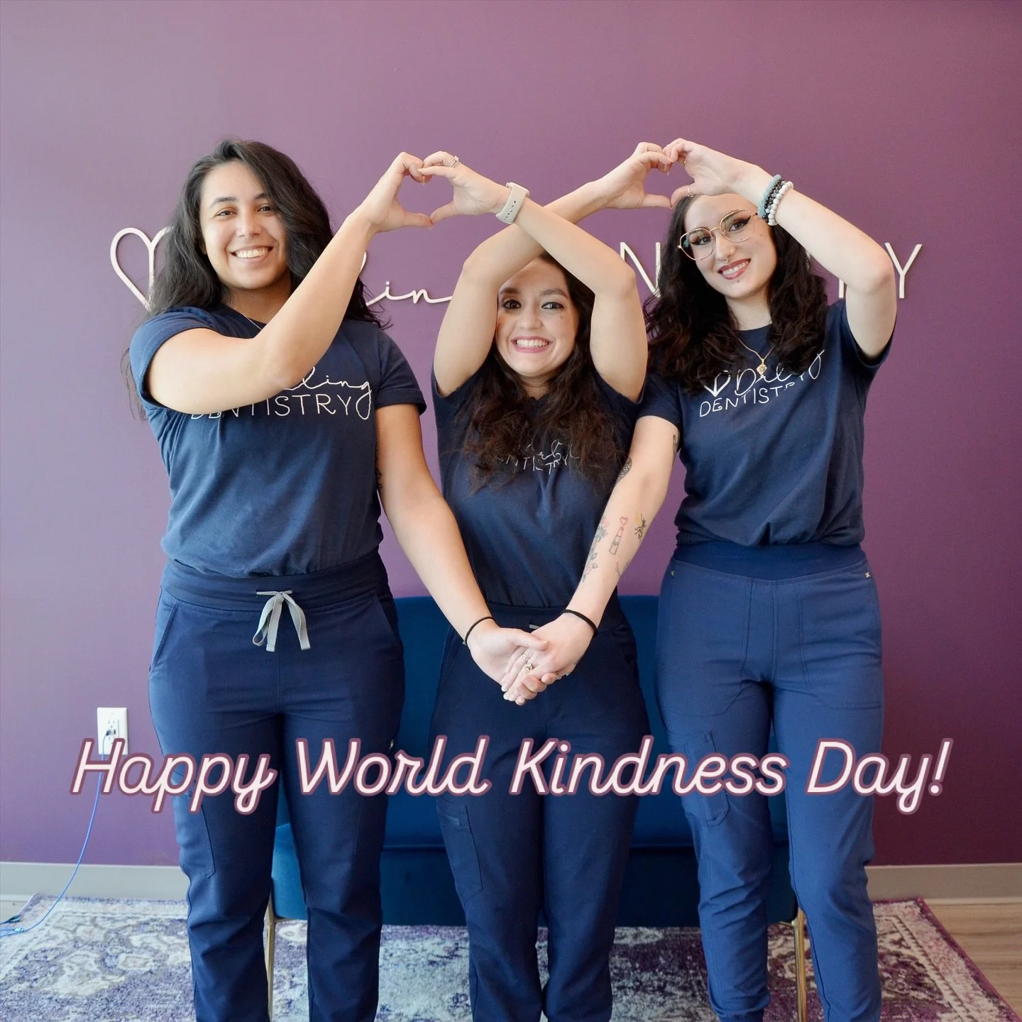 Happy World Kindness Day! 🌎 Darling Dentistry has 5 core values, and kindness is one of them. 💗 We believe kindness and compassion greatly matter and show this by how we interact with, help, and care for our patients, our team members, and the comm