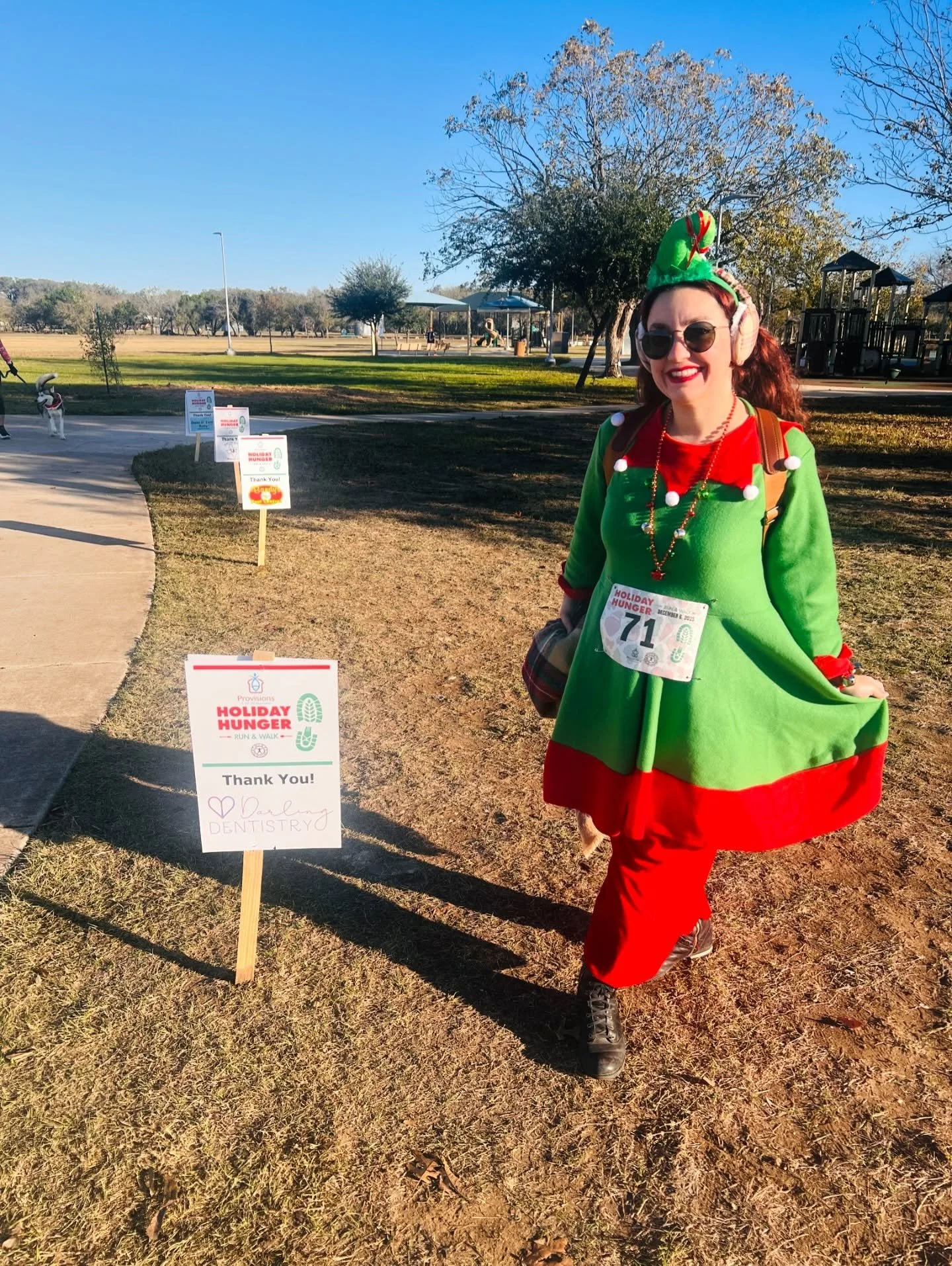 Darling Dentistry has been a sponsor for @provisionsbulverdefoodpantry Holiday Hunger Run &amp; Walk since opening in 2022. ❤️ This is such a fun, festive event supporting the local food pantry and getting some fresh air and movement with the communi