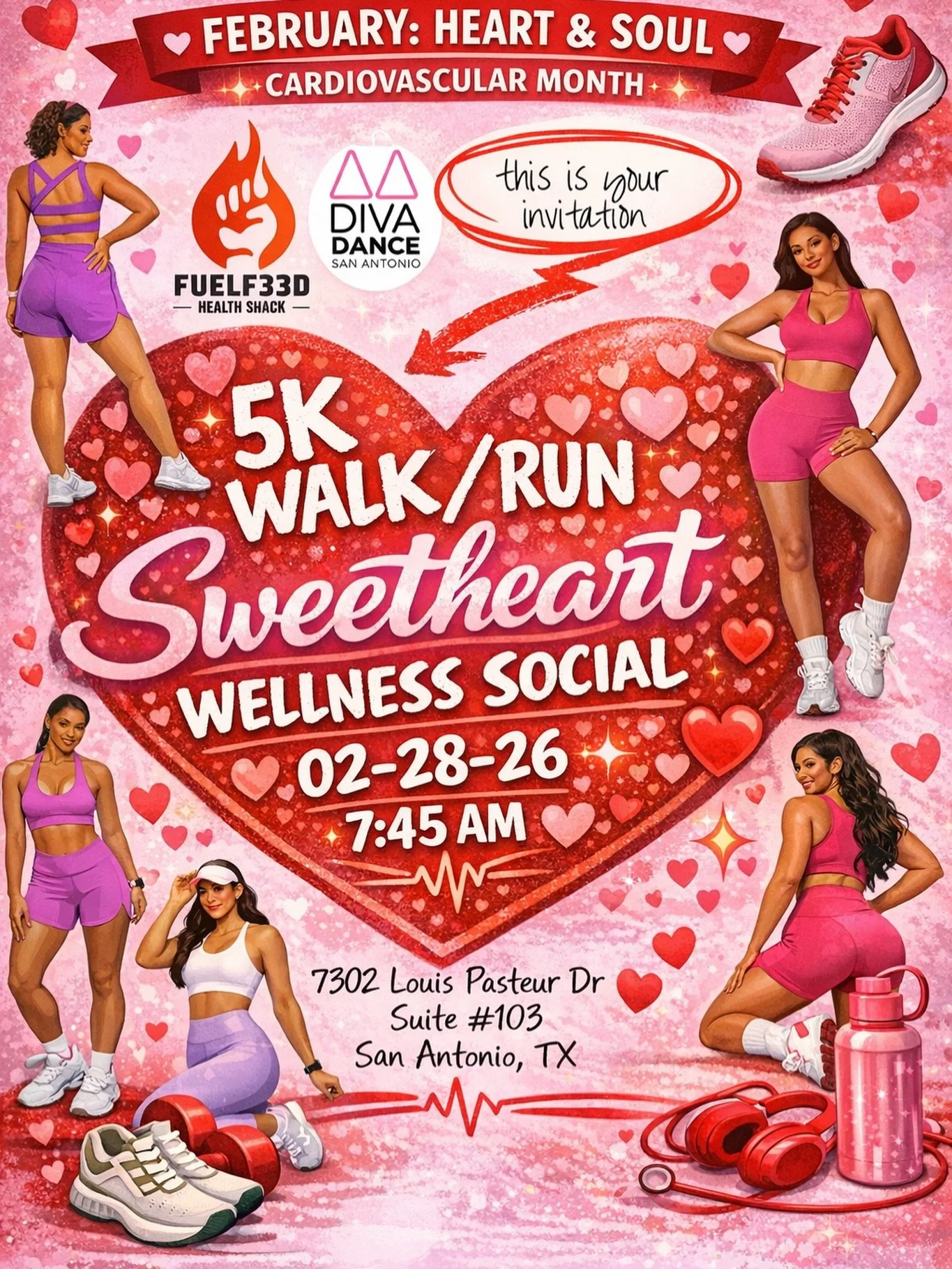 February is Cardiovascular Month and the month of love! &hearts;️
Darling Dentistry is so excited to be joining this FREE women only event led by @jennnifer_85 on February 28! We will come with oral health goodies and information to give, plus an exc