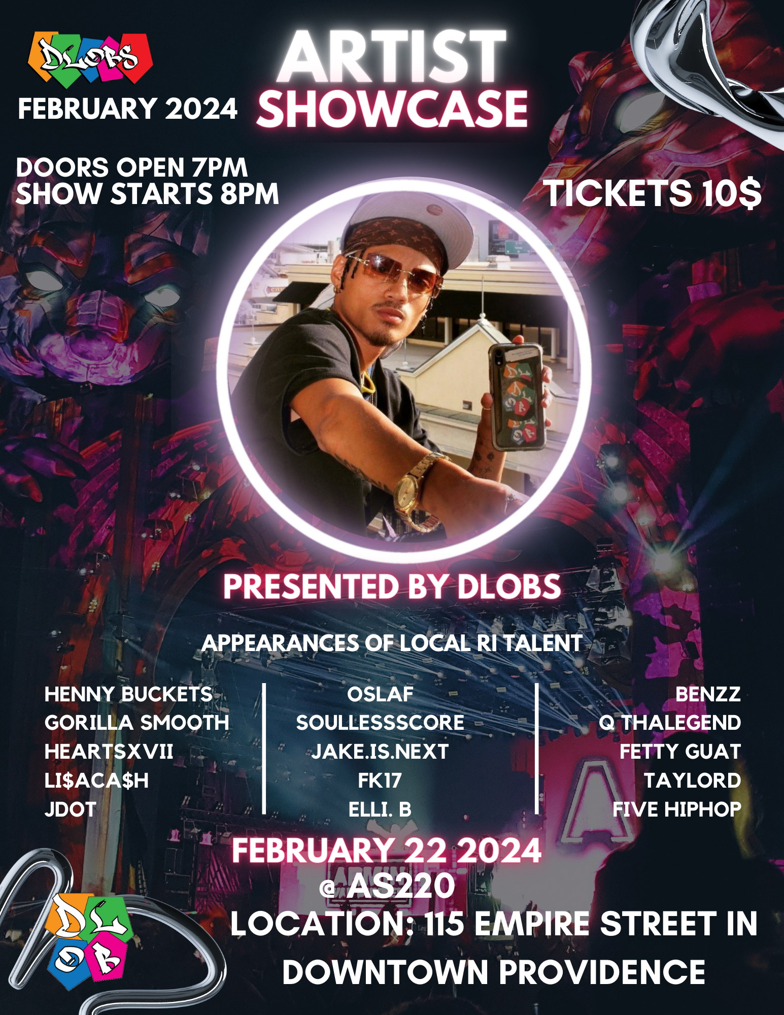 AS220 Calendar — DLOBS Artist Showcase