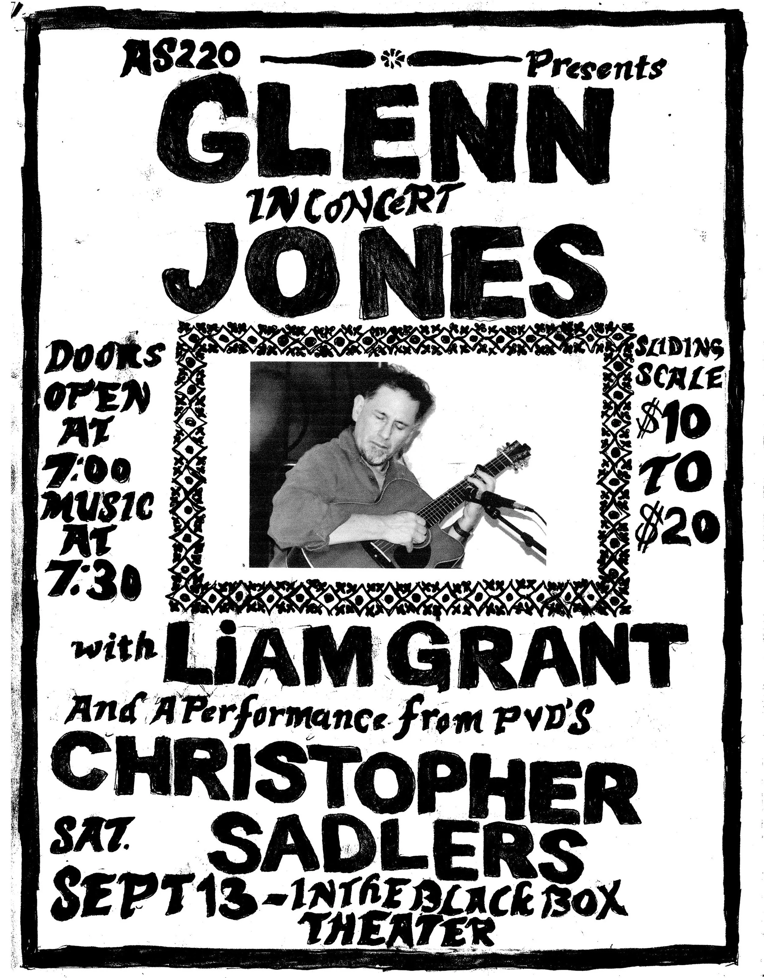 Glenn Jones with Liam Grant and Christopher Sadlers
