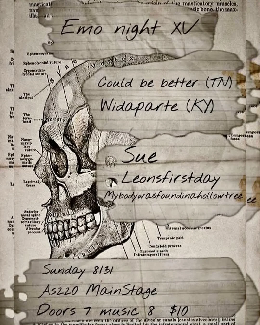 QEA Presents: Could Be Better + Wildaparte + Sue + mybodywasfoundinahollowtree + leonsfirstday