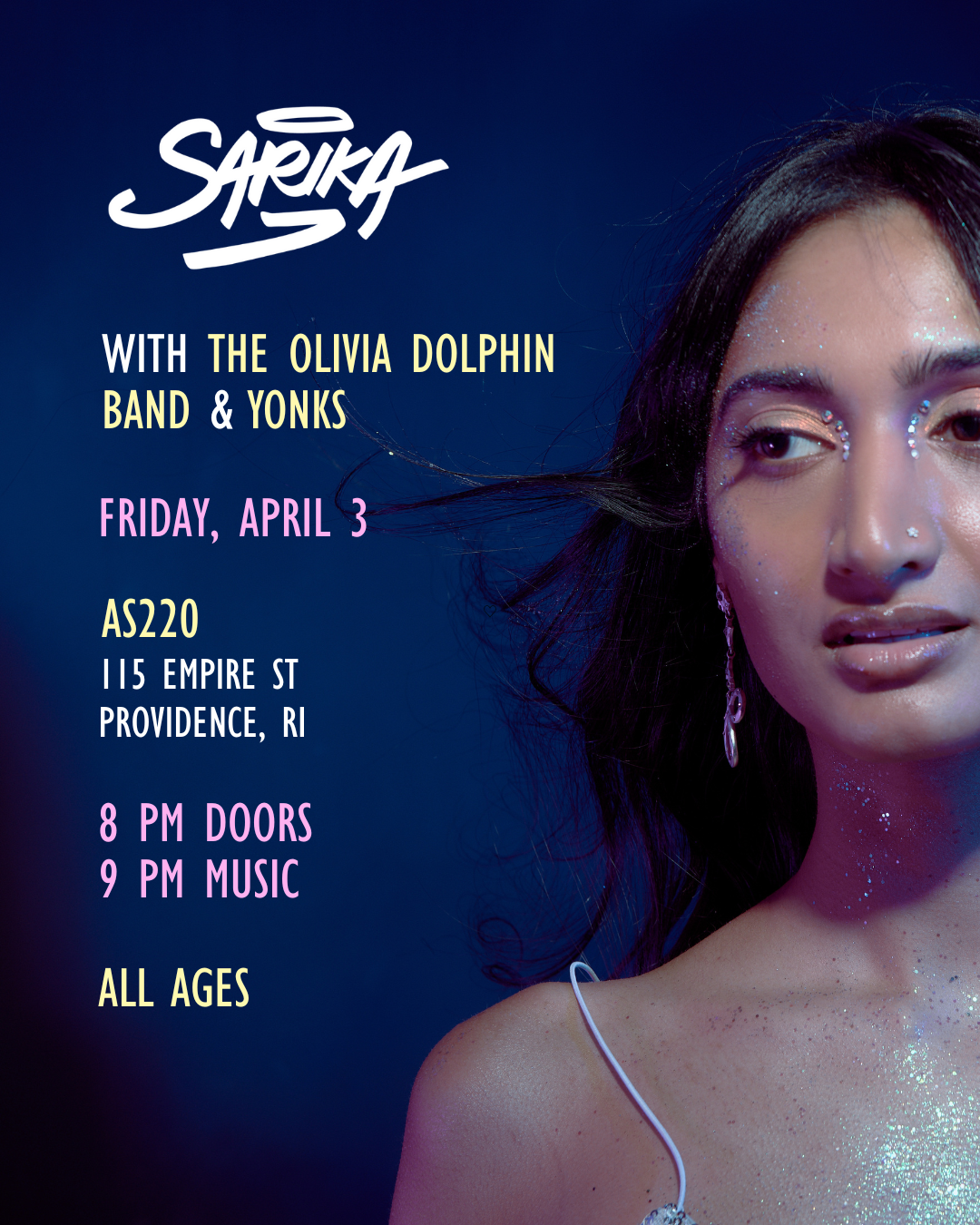 SARIKA + The Olivia Dolphin Band + YONKS