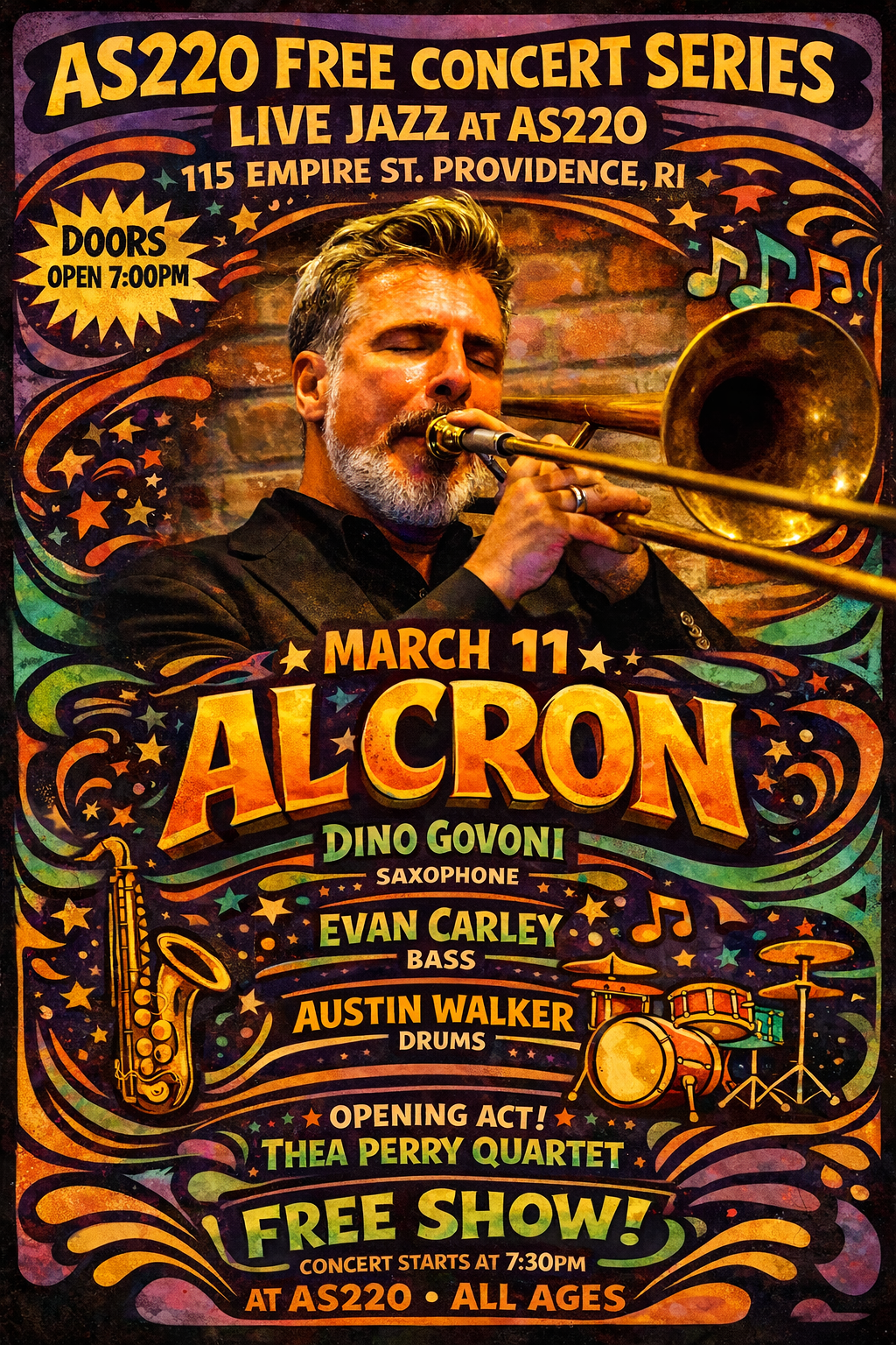 FREE SHOW - Al Cron + Thea Perry Quartet