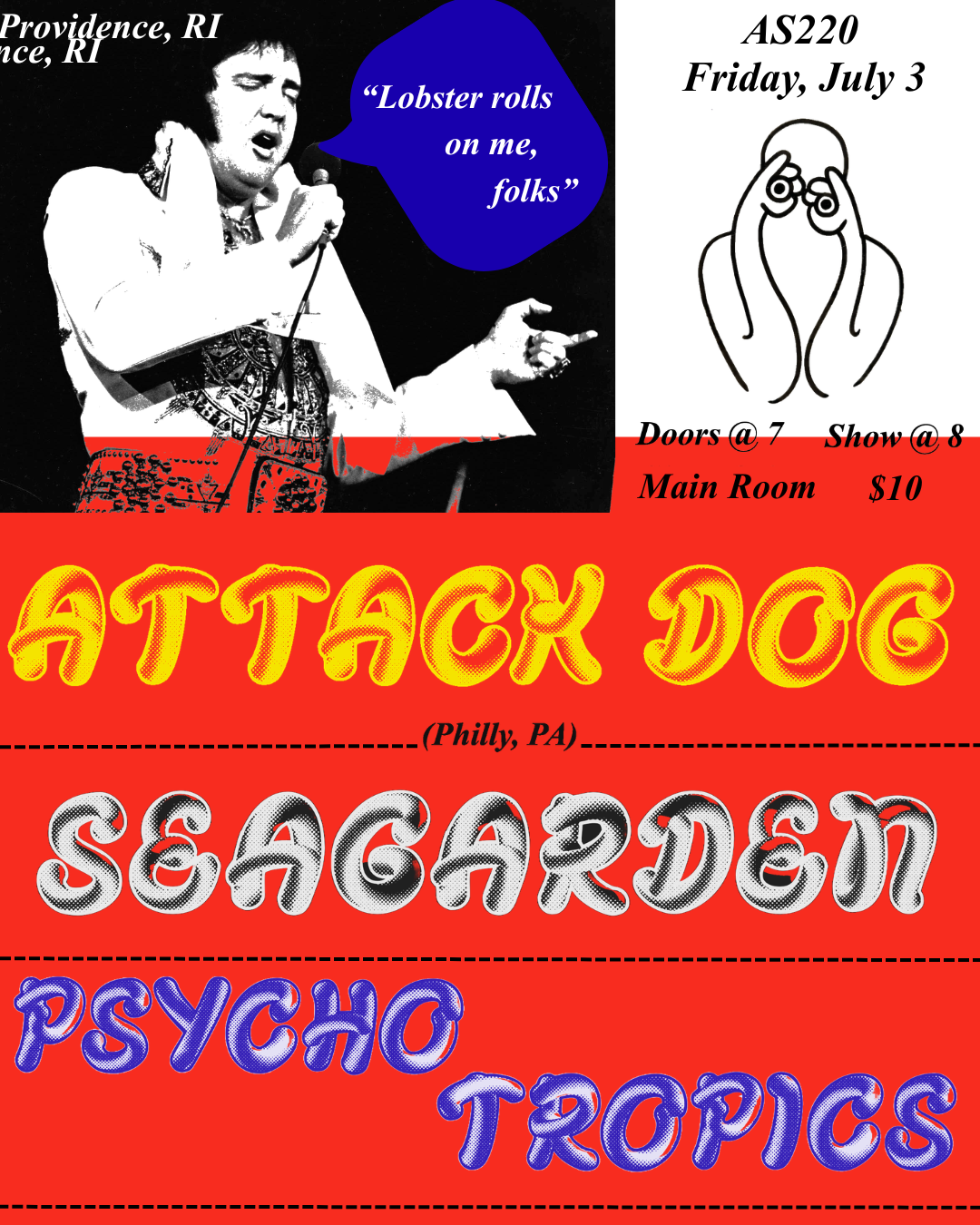 Attack Dog + Seagarden + Psycho Tropics