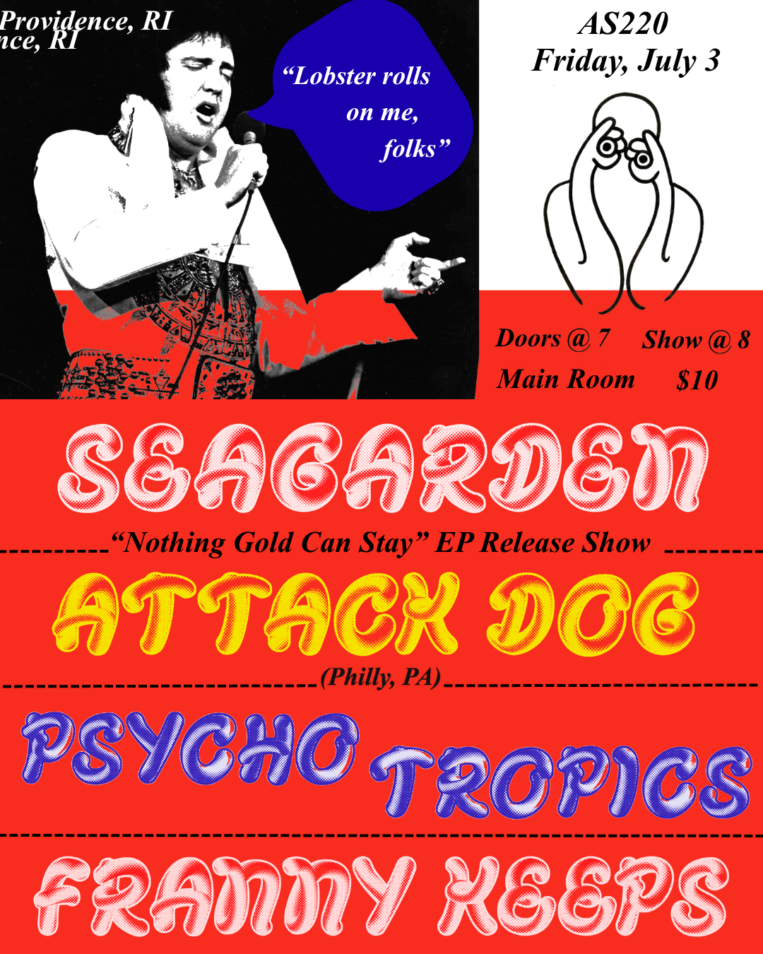 Seagarden (EP release!) + Attack Dog + Psycho Tropics + Franny Keeps