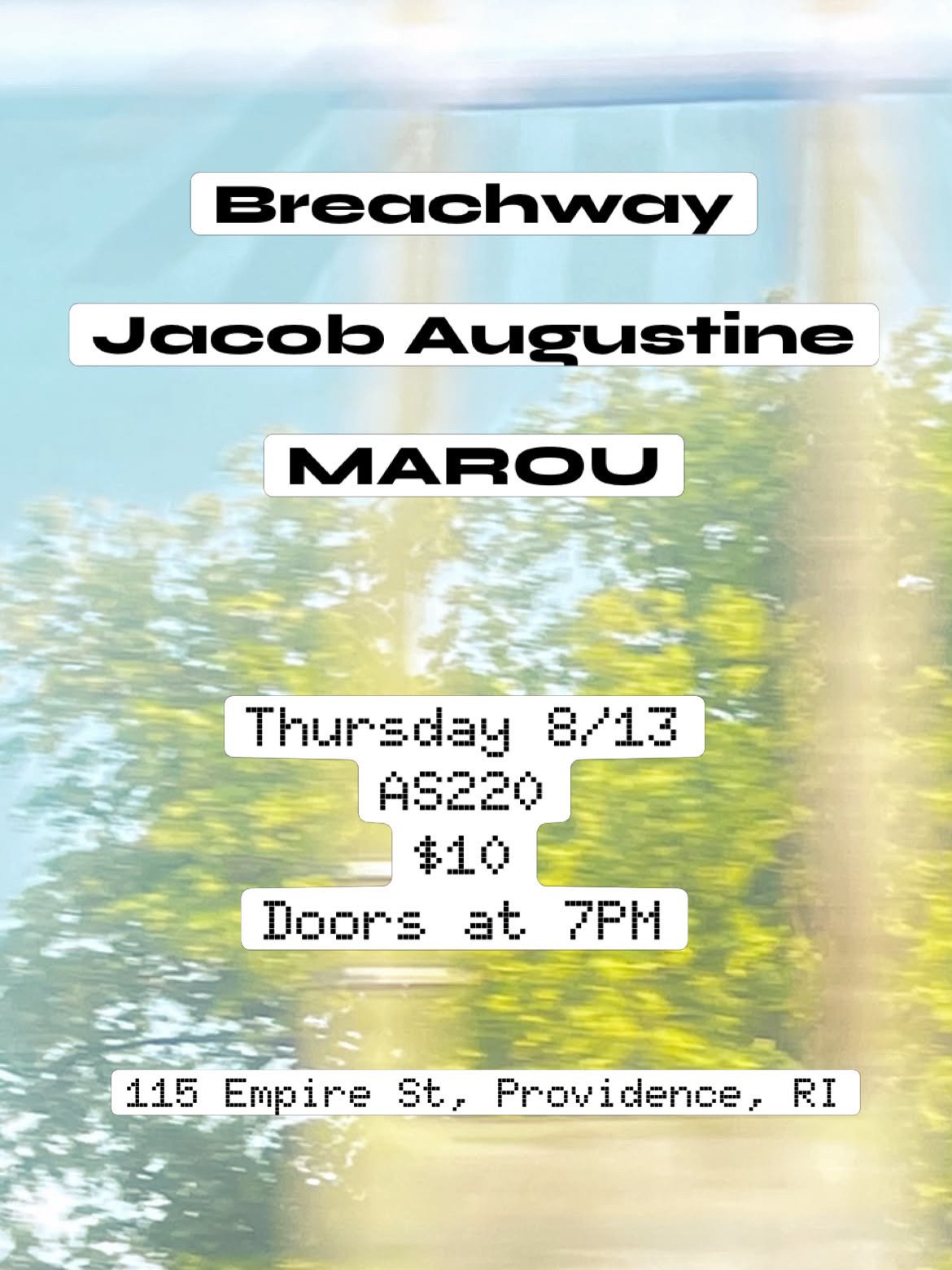 Jacob Augustine + MAROU + Breachway