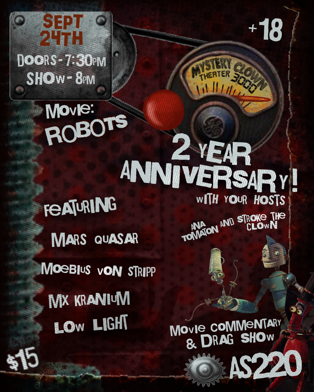 Mystery Clown Theater 3000 presents: Robots