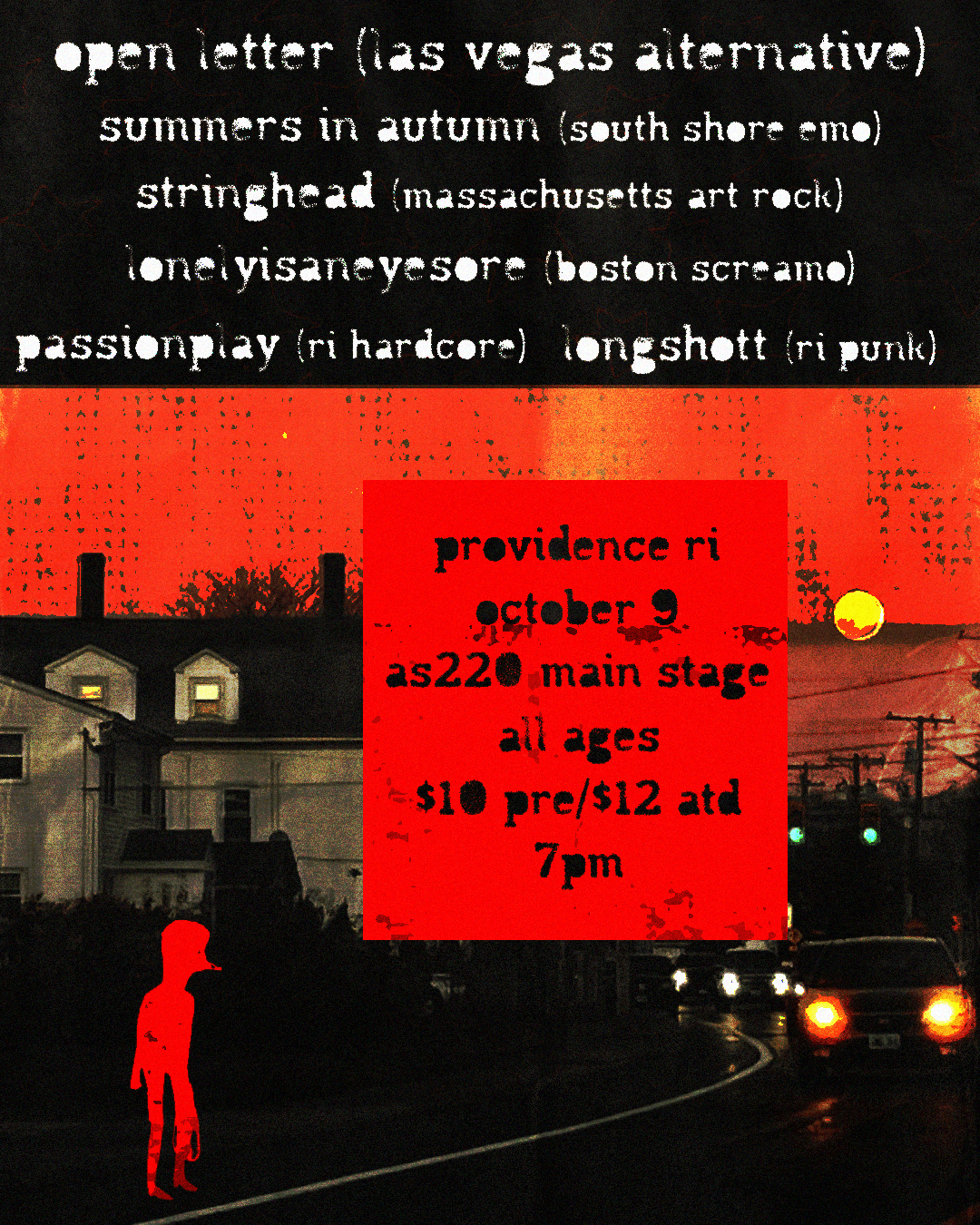 open letter + summers in autumn + lonelyisaneyesore + longshott + stringhead + passion play