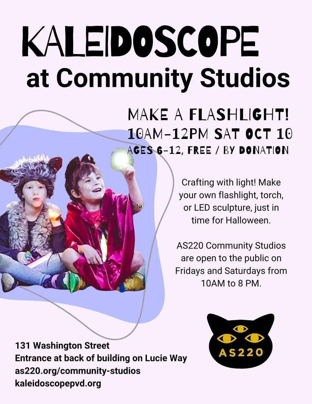 Kaleidoscope at Community Studios: Make a Flashlight 