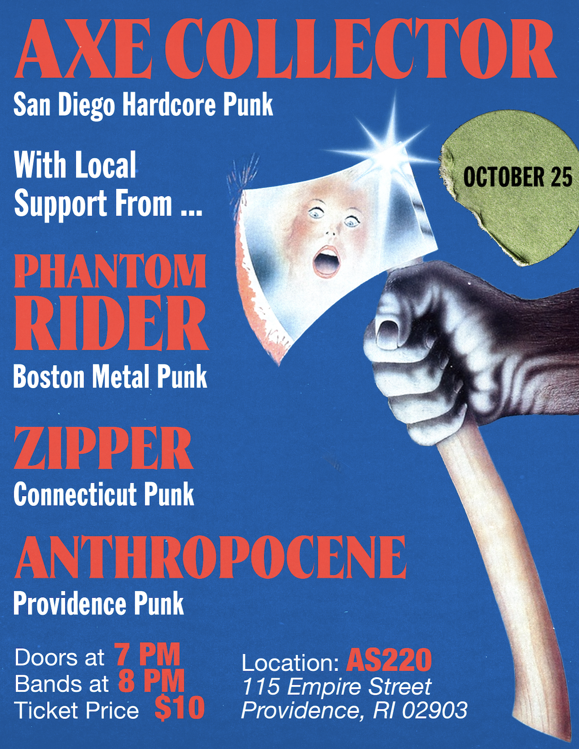 Axe Collector + Phantom Rider + Zipper + Anthropocene