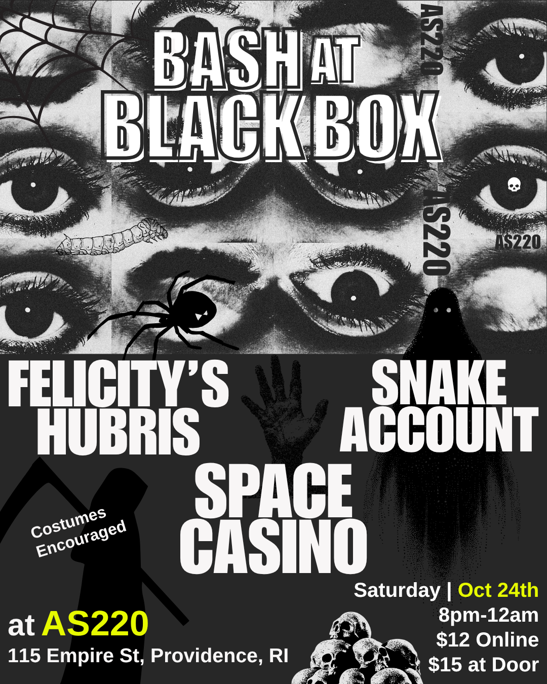 Bash in Black Box - Space Casino + Felicity's Hubris + Snake Account