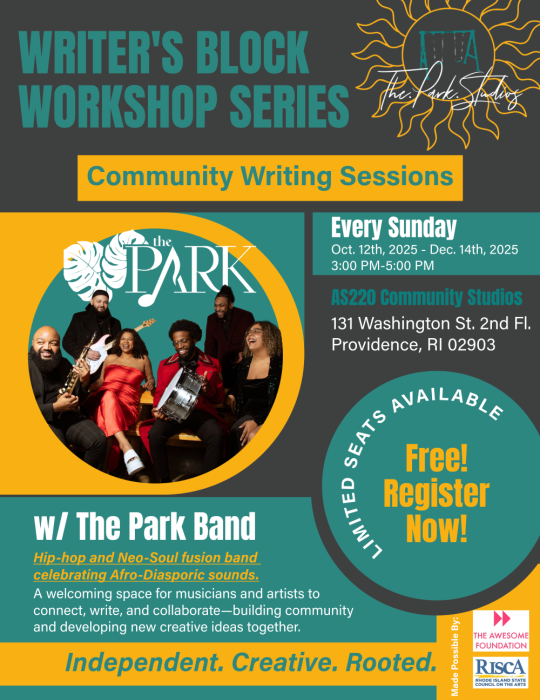 Writer’s Block Workshop Series: Community Writing Sessions with The Park Band