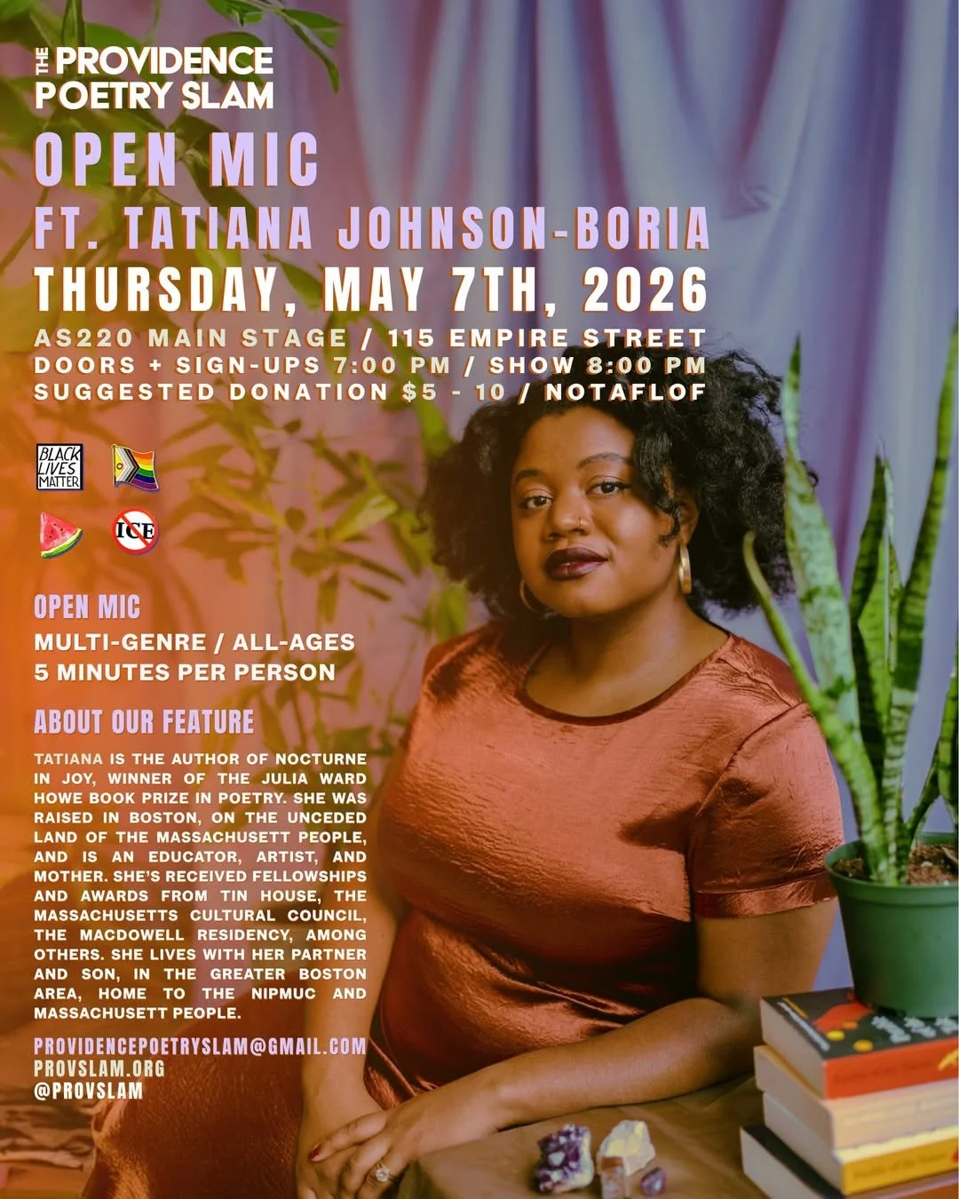 Providence Poetry Slam: Open Mic ft. Tatiana Johnson-Boria