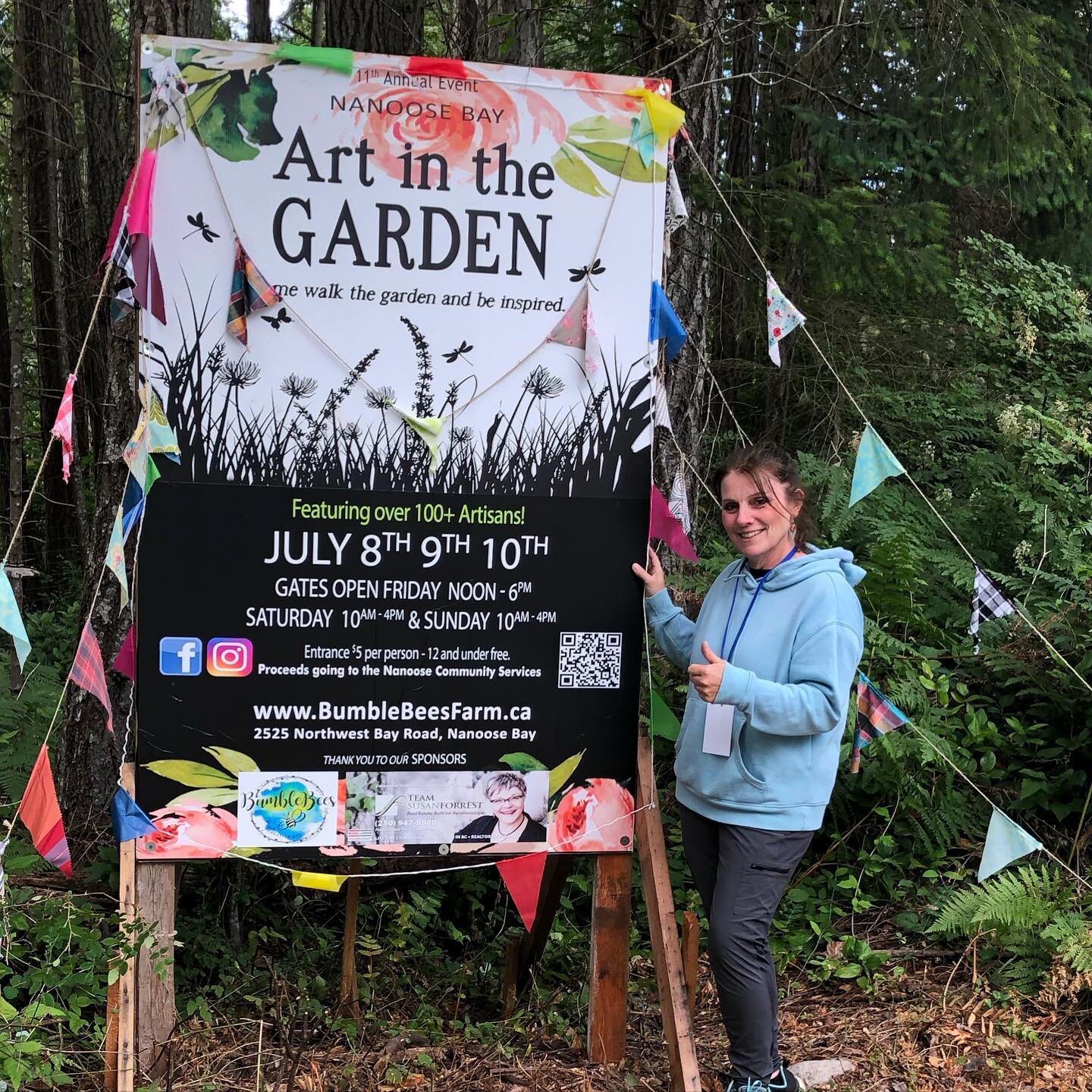 We had an excellent first day at Nanoose Bay Art in the Garden. If you have a chance, drop by tomorrow and Sunday 10-4 and say hi. Booth # 69