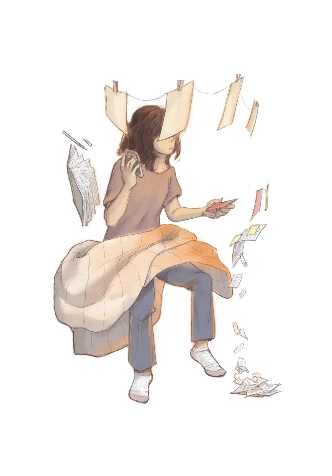 Half In, Half Out (Original Art)