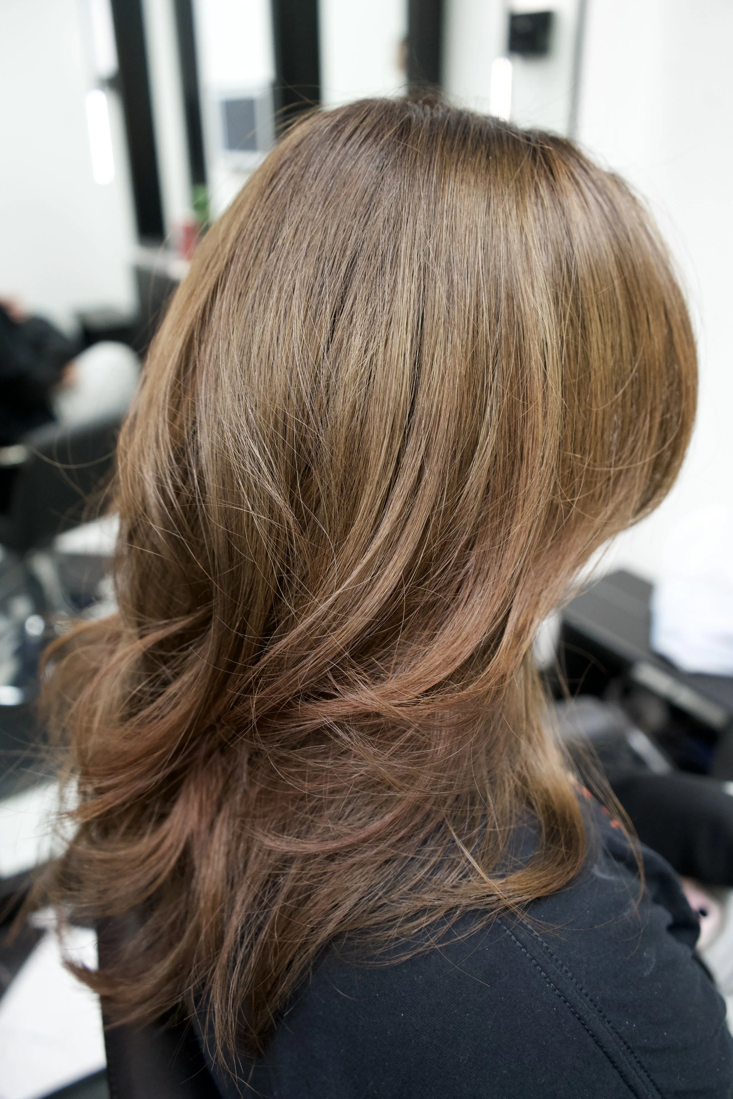 brown hair after color Correction