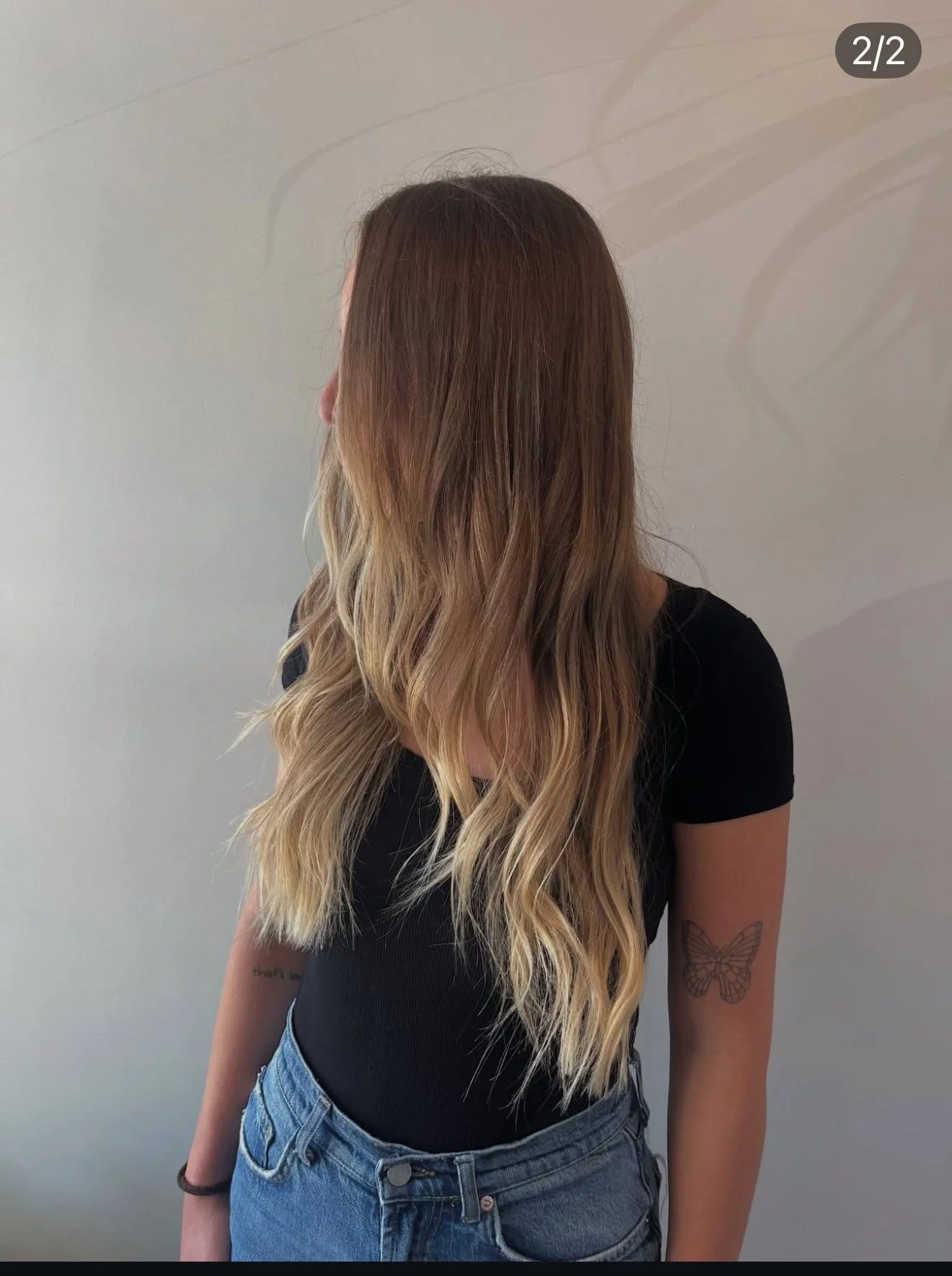 A long-layered haircut by Presley creates movement, volume, and shape while keeping length. This versatile style works beautifully for both straight and wavy textures, adding a touch of effortless elegance