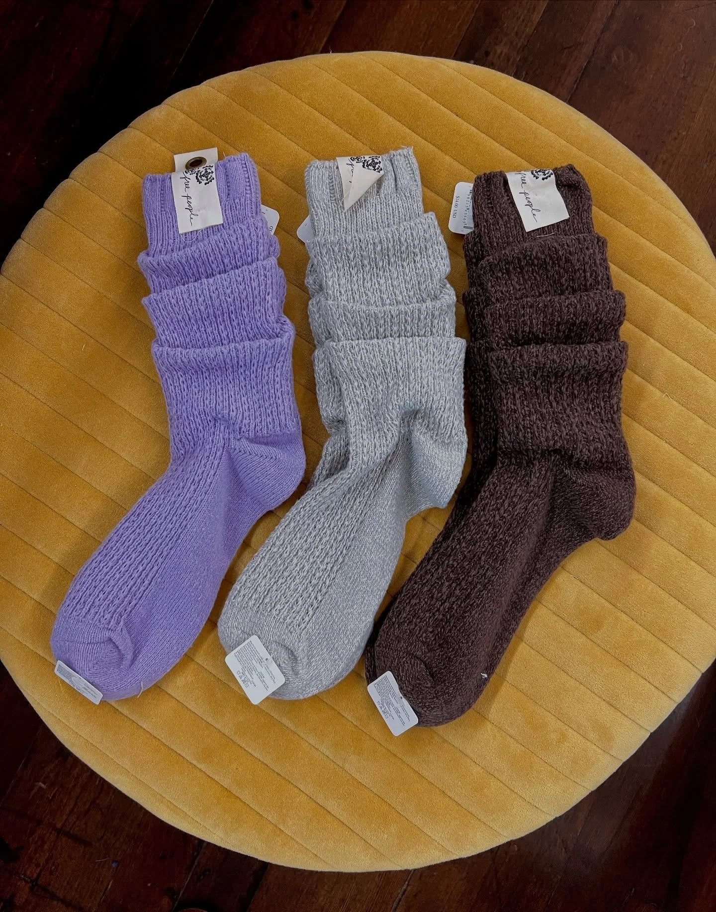 Snuggle up in style with our Free People socks! These styles and more! 🧦💌