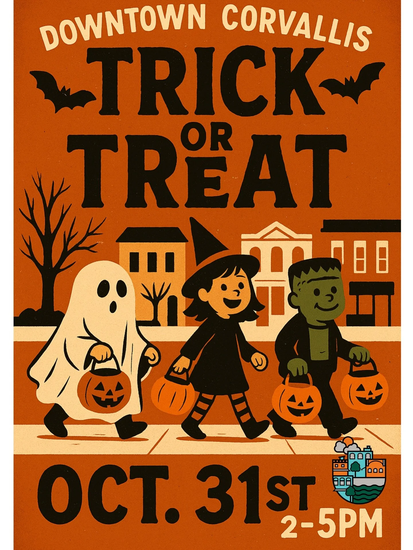 Hey Corvallis! Come visit us from 2-5 pm today and grab a treat! We highly encourage costumes, but they're not required!
