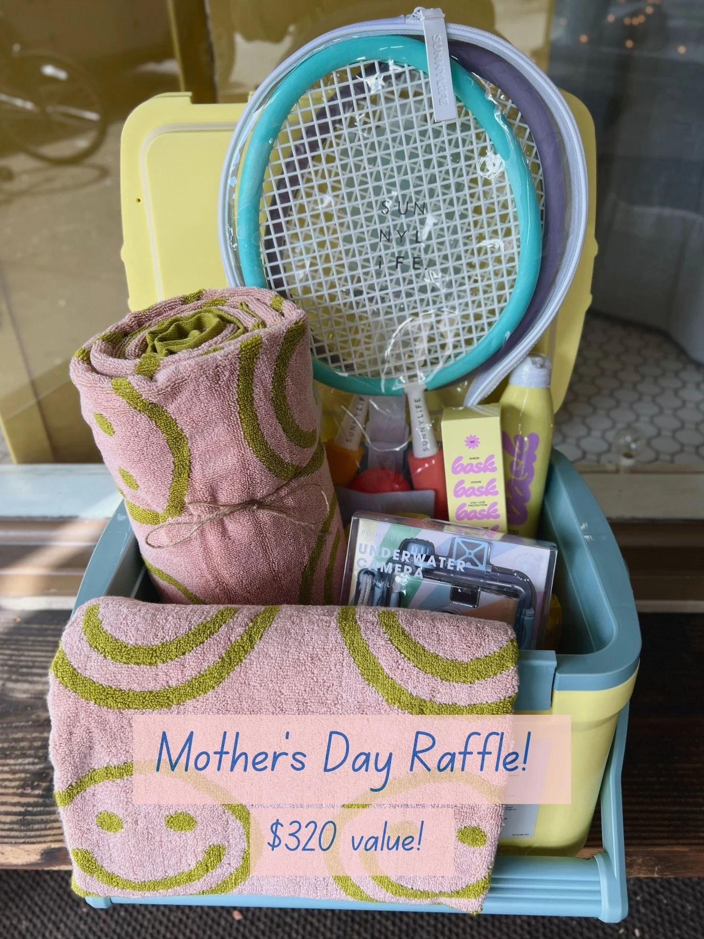 Only 4 days left until our Mother&rsquo;s Day celebration on Saturday, May 9th! Spend $100 and get a chance to win our exciting summer-themed basket! ☀️👙🍉

Come shop our spring sale, plus floral arrangements and permanent jewelry from local vendor.