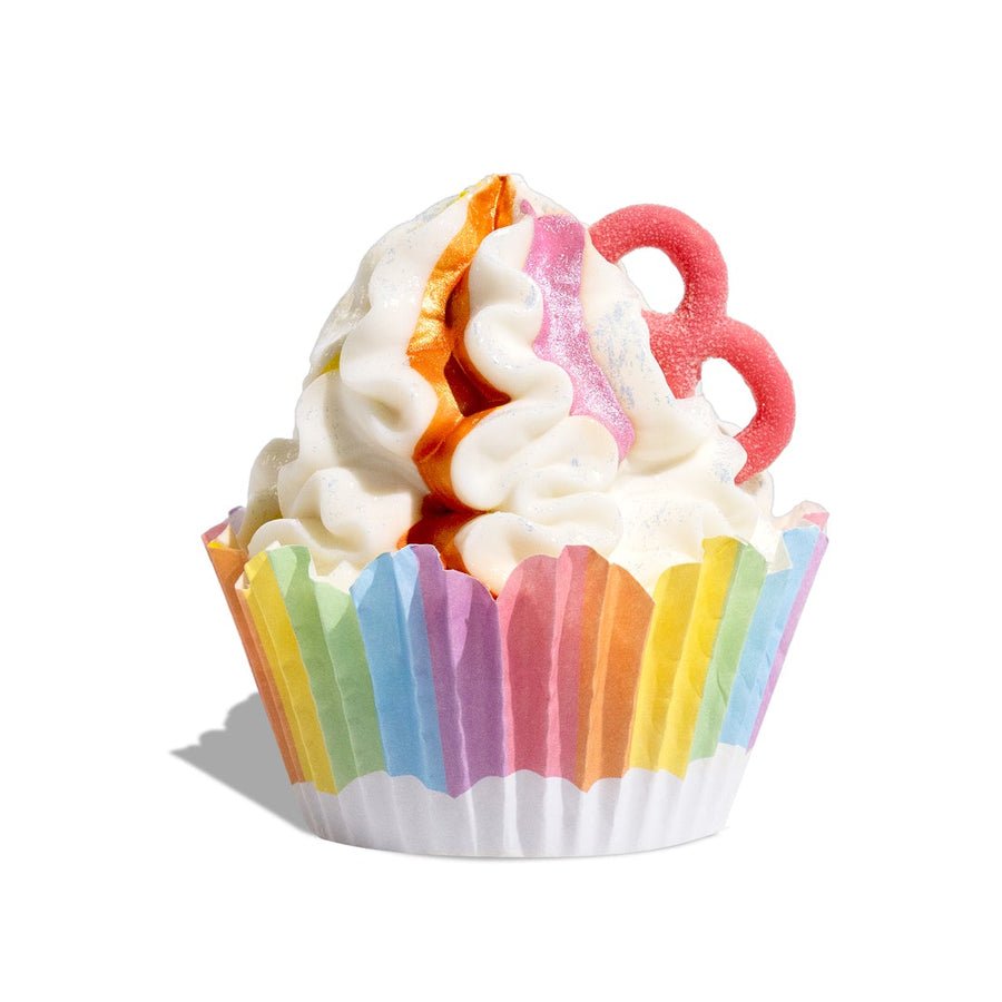 Rainbow Swirl Cupcake Soap