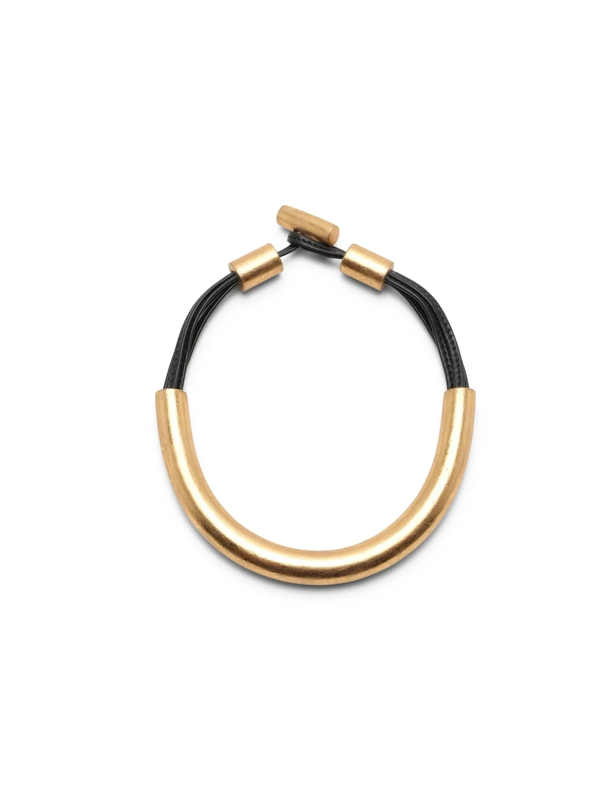ACRYLIC, GOLD FOIL NECKLACE $750.00