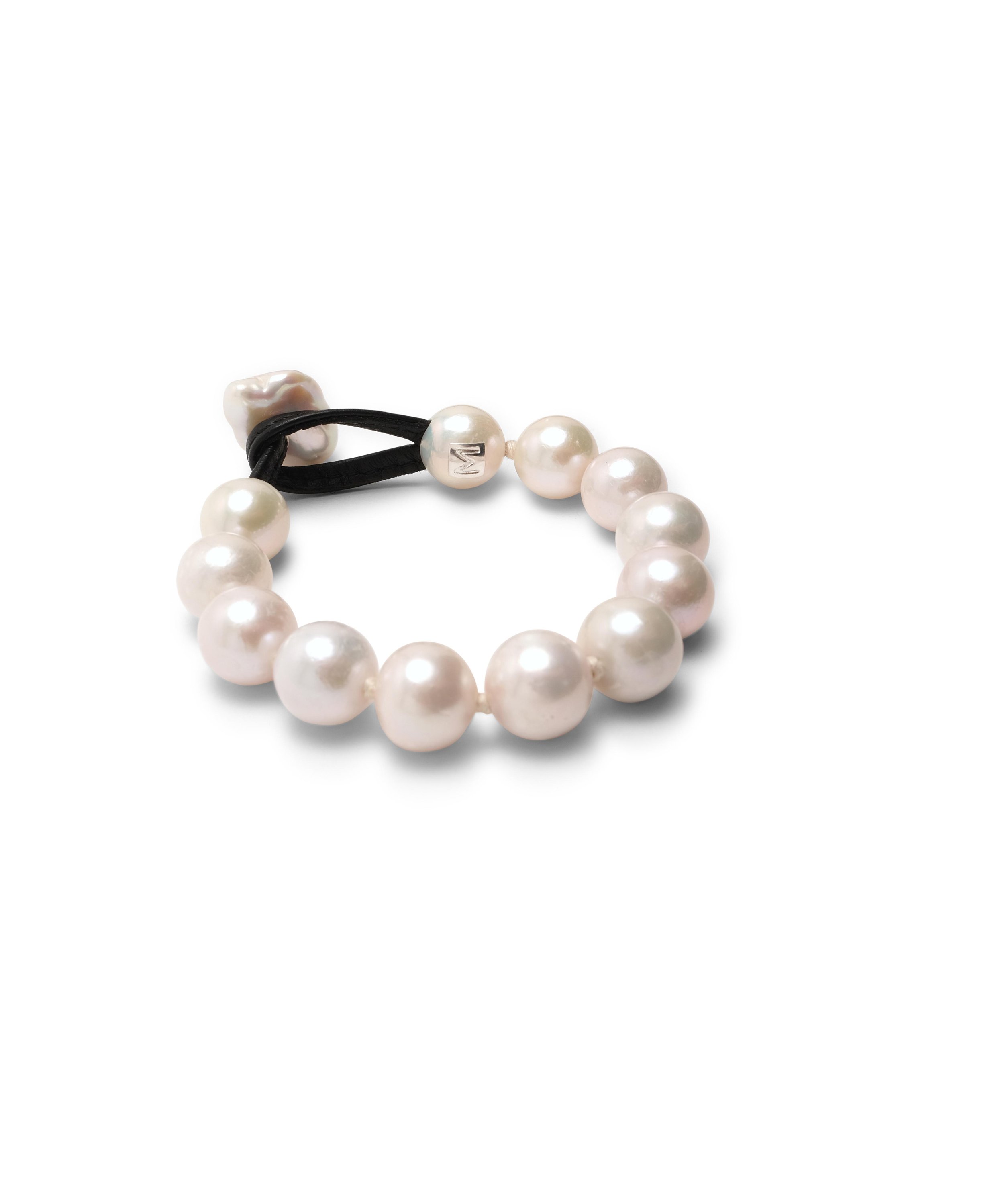 FRESHWATER PEARL, LEATHER BRACELET $1,150.00