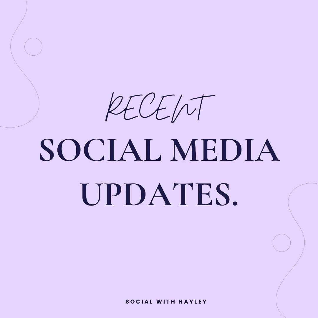 Social media is constantly changing and evolving (seriously, there&rsquo;s a new update every single day 😅). Keeping up to date can be pretty overwhelming, but don&rsquo;t worry, I&rsquo;ve got you covered. Each week, I roundup the latest updates on