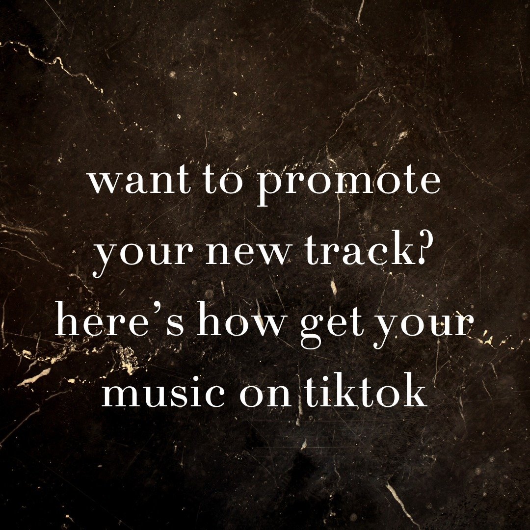 looking to promote a new track? want to share some choreo to go with it? do you think your music has the potential to go viral? getting your music on tiktok is easy. follow this guide &amp; get yourself set up.

#socials #viralsong #tiktokmusic #tikt