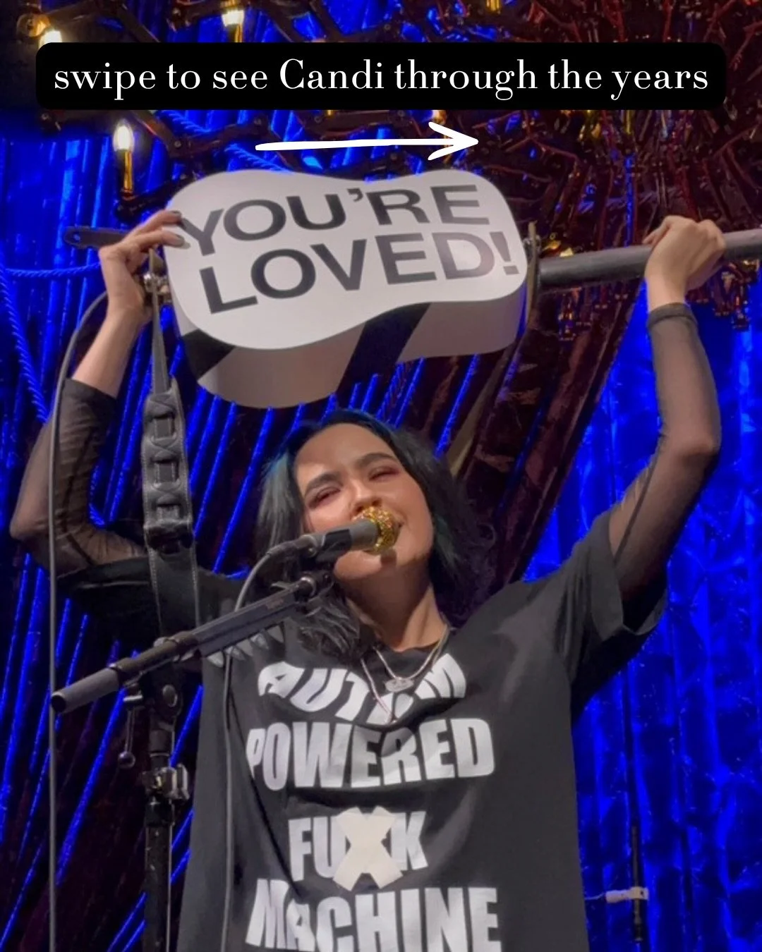 swipe to see some of Candi&rsquo;s early days and iconic moments! 

newest episode with @candicarpenter out now! 

discover your new favorite indie musician on the emily spins it podcast 

#emilyspinsit #indiemusic #indiepodcast #indiemusicpodcast