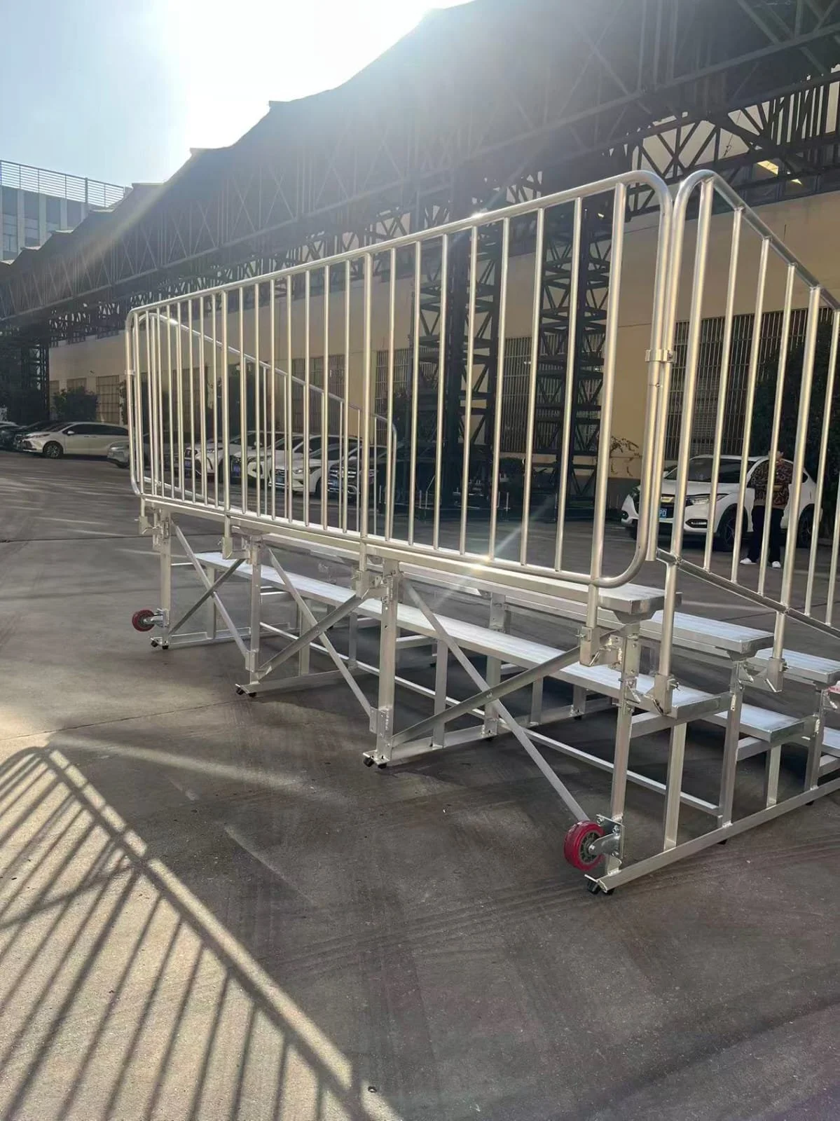 Rentable Risers Professional Aluminum Seating Risers Rental | Tournament-Grade Quality ...