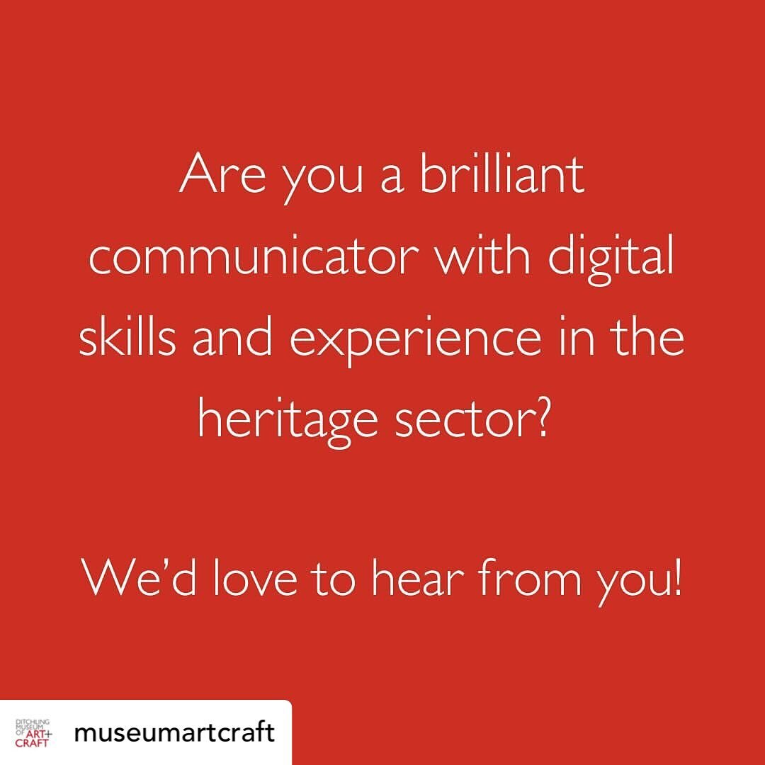 @museumartcraft have an amazing opportunity to work with them 🙏🏻

Perfect role for someone who has experience in the cultural/arts/heritage arena. 

If you want to get creative and be excited about what DMAC do this is the role for you!

Posted @wi