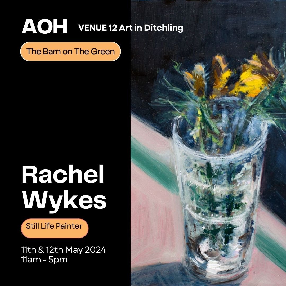 The very lovely @wykes.rachel  joins us on the 11th &amp; 12th May at THE BARN ON THE GREEN @artistsopenhouses 

Rachel paints in oils focusing on still-life compositions. She enjoys celebrating weeds and wildflowers in the way we would normally give