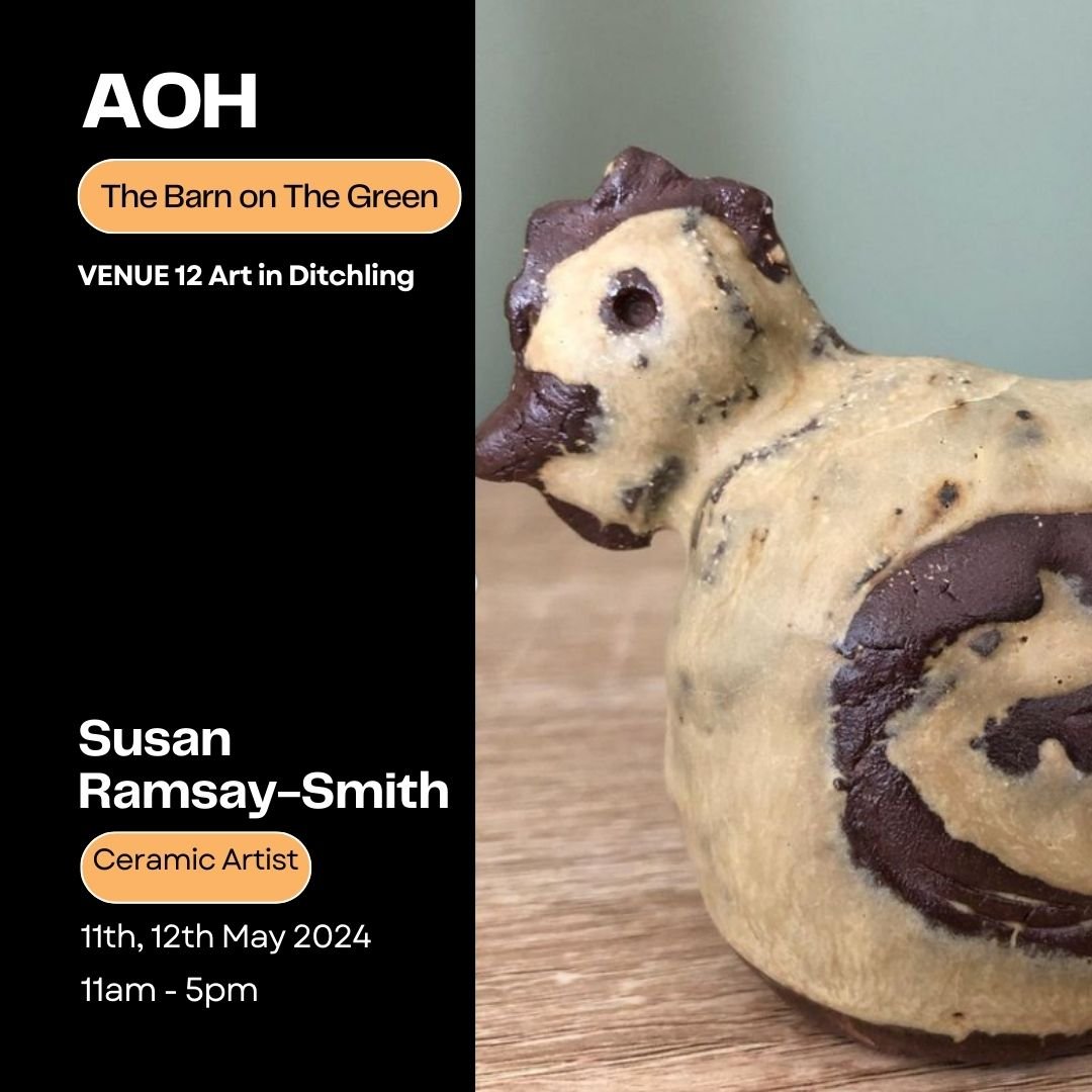 Introducing @susanramsaysmith 

Susan joins us on the 11th &amp; 12th May for @artistsopenhouses 
Venue 12 part of the @art_in_ditchling trail
11am - 5pm

Susan is an experienced, ecological, ceramic artist, creating sculptures and vessels as well as