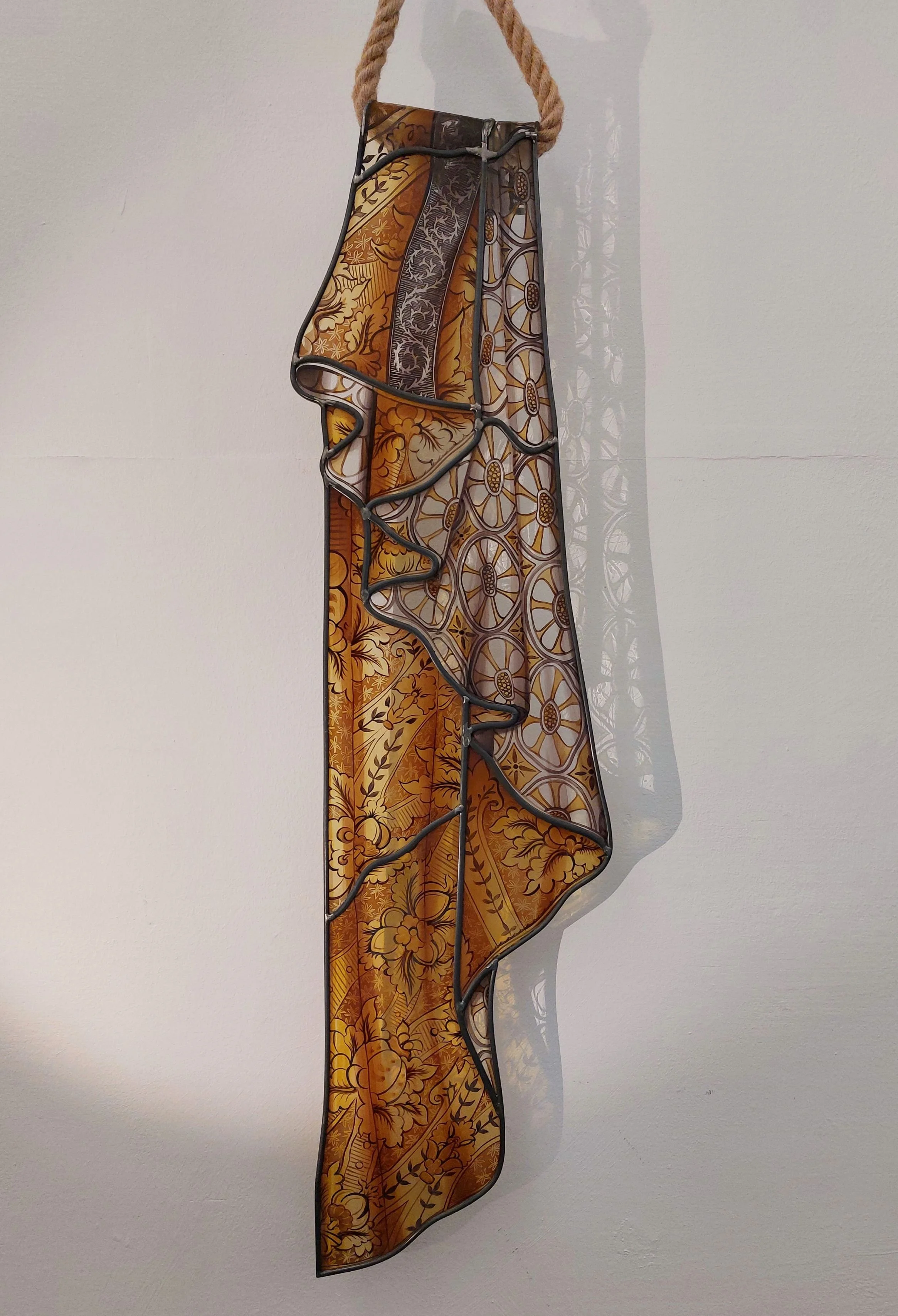 15. Drapery Study in Glass (I) in yellow by Grace Ayson