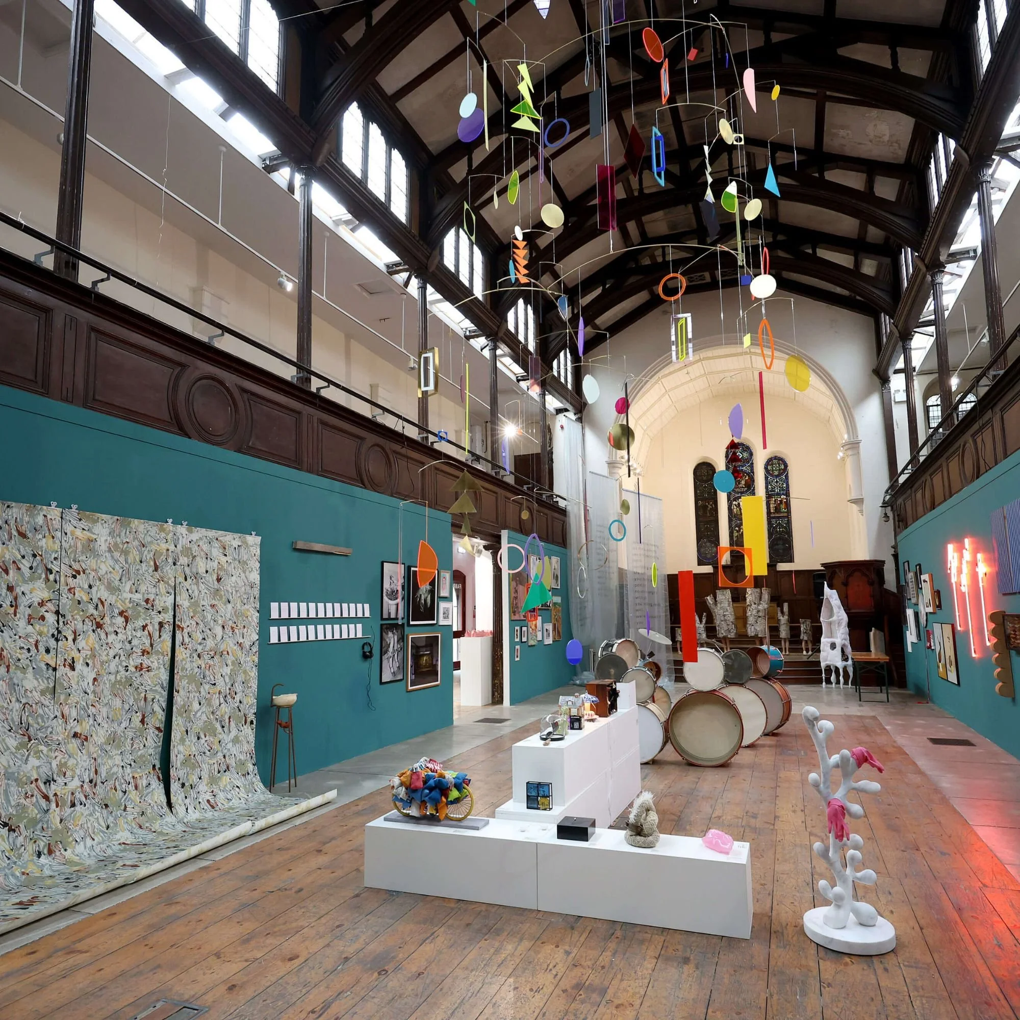 Internal Fabrica gallery shot for opening of Resonance - Fabrica and Sussex Contemporary Partnership Art Exhibition, April 2026